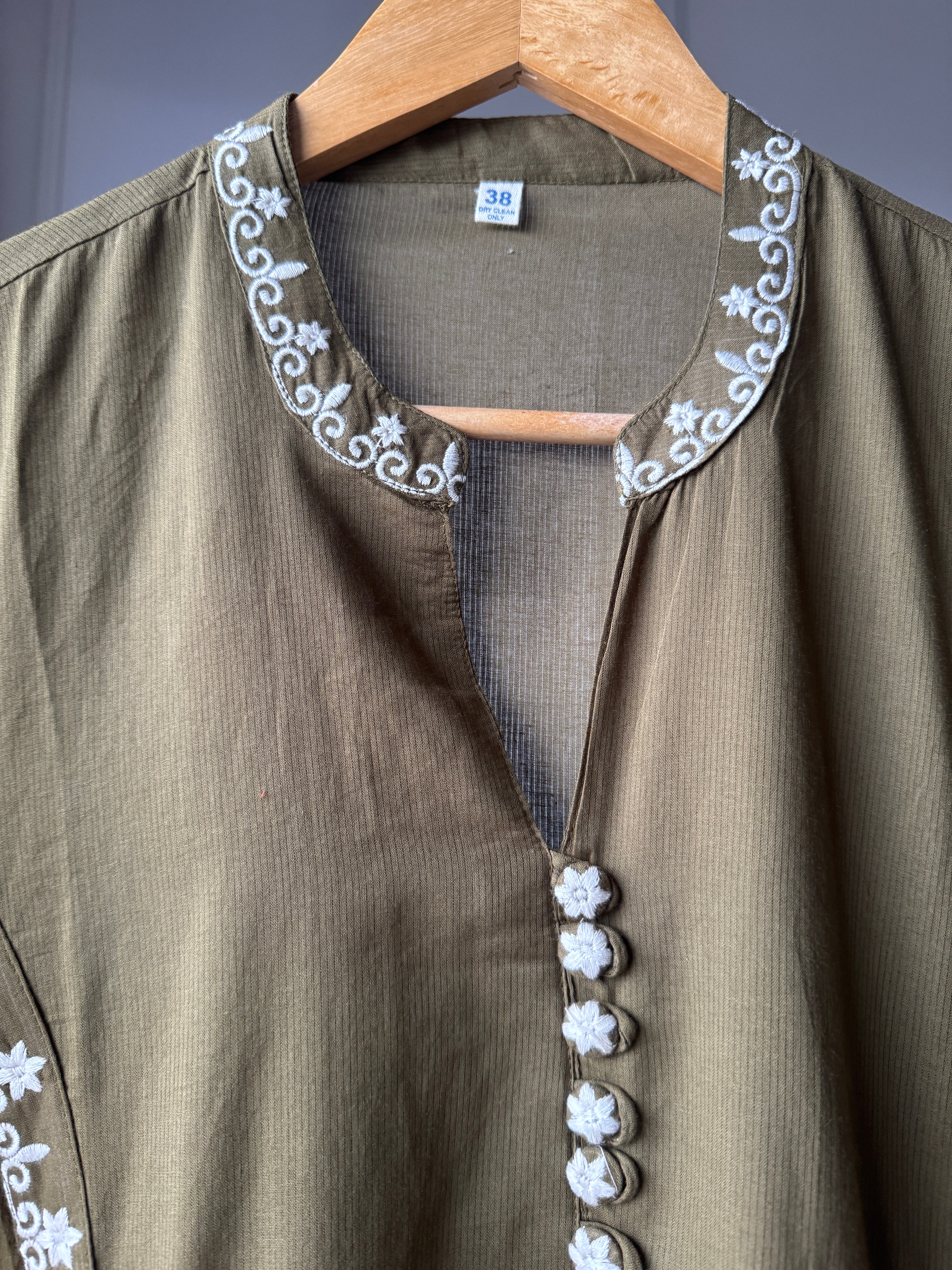 Smital Embroided Side Cut Dress