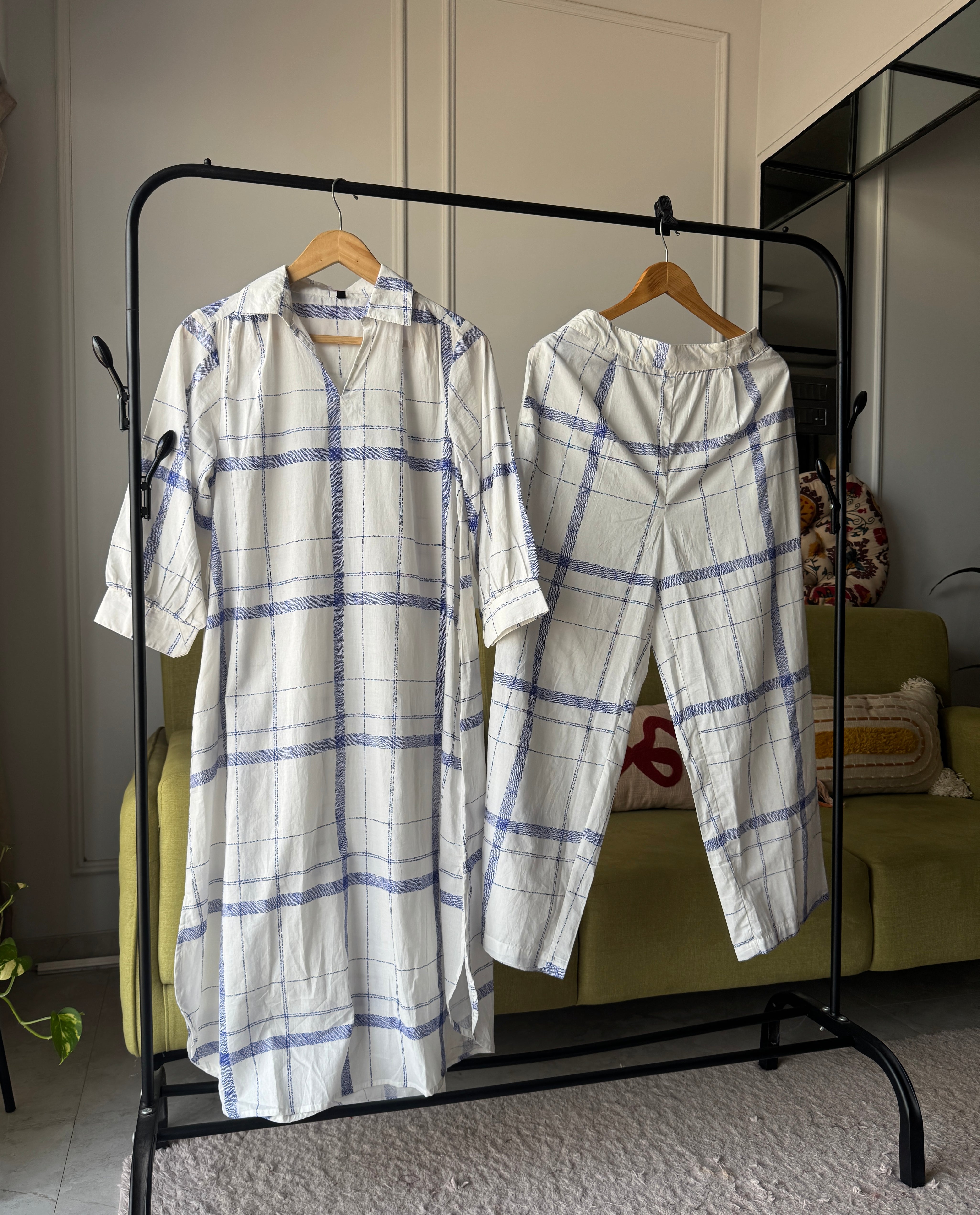 Asmita Vintage Check 2pc Set