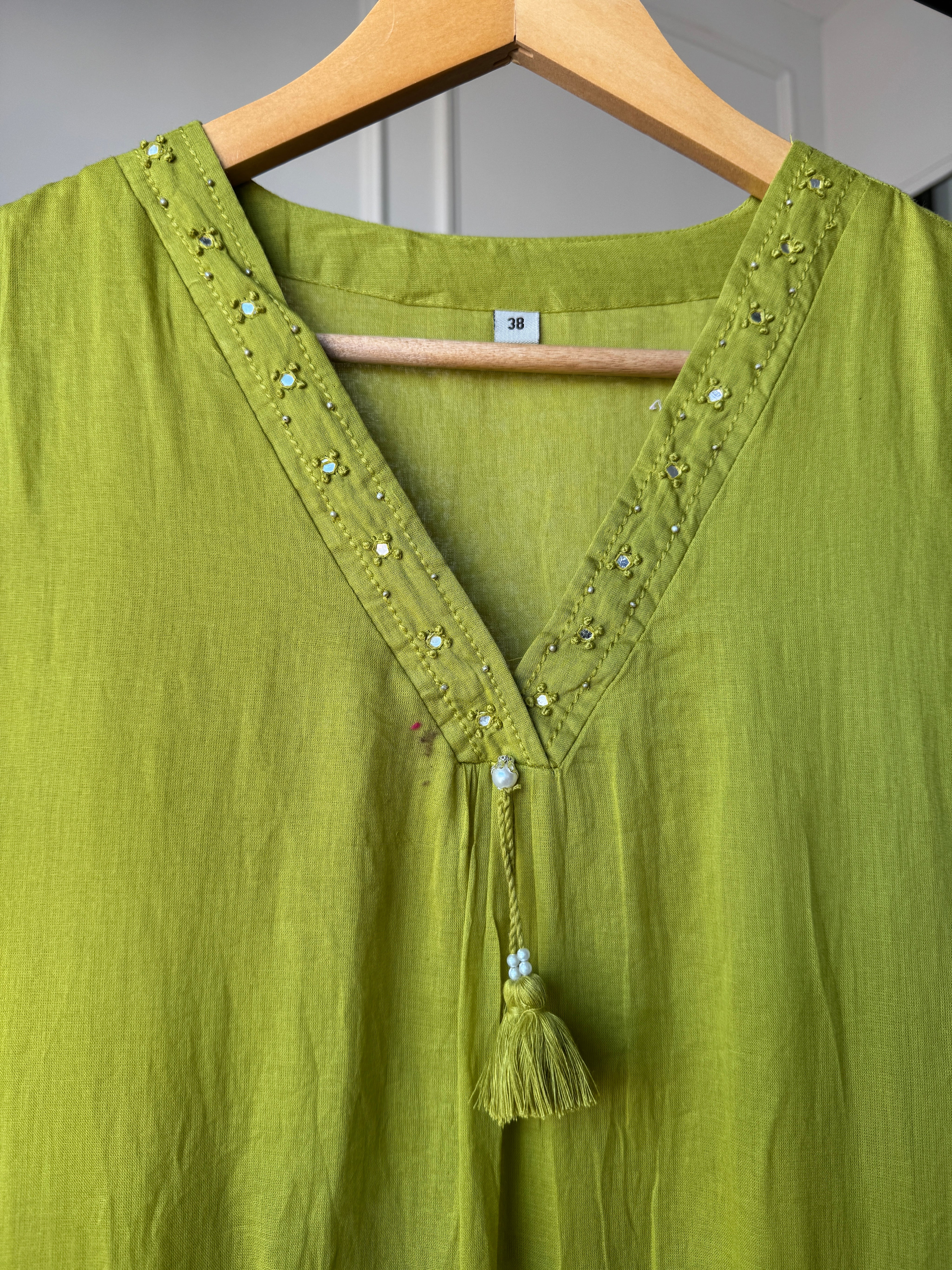 Sushma Embroided Cotton Dress