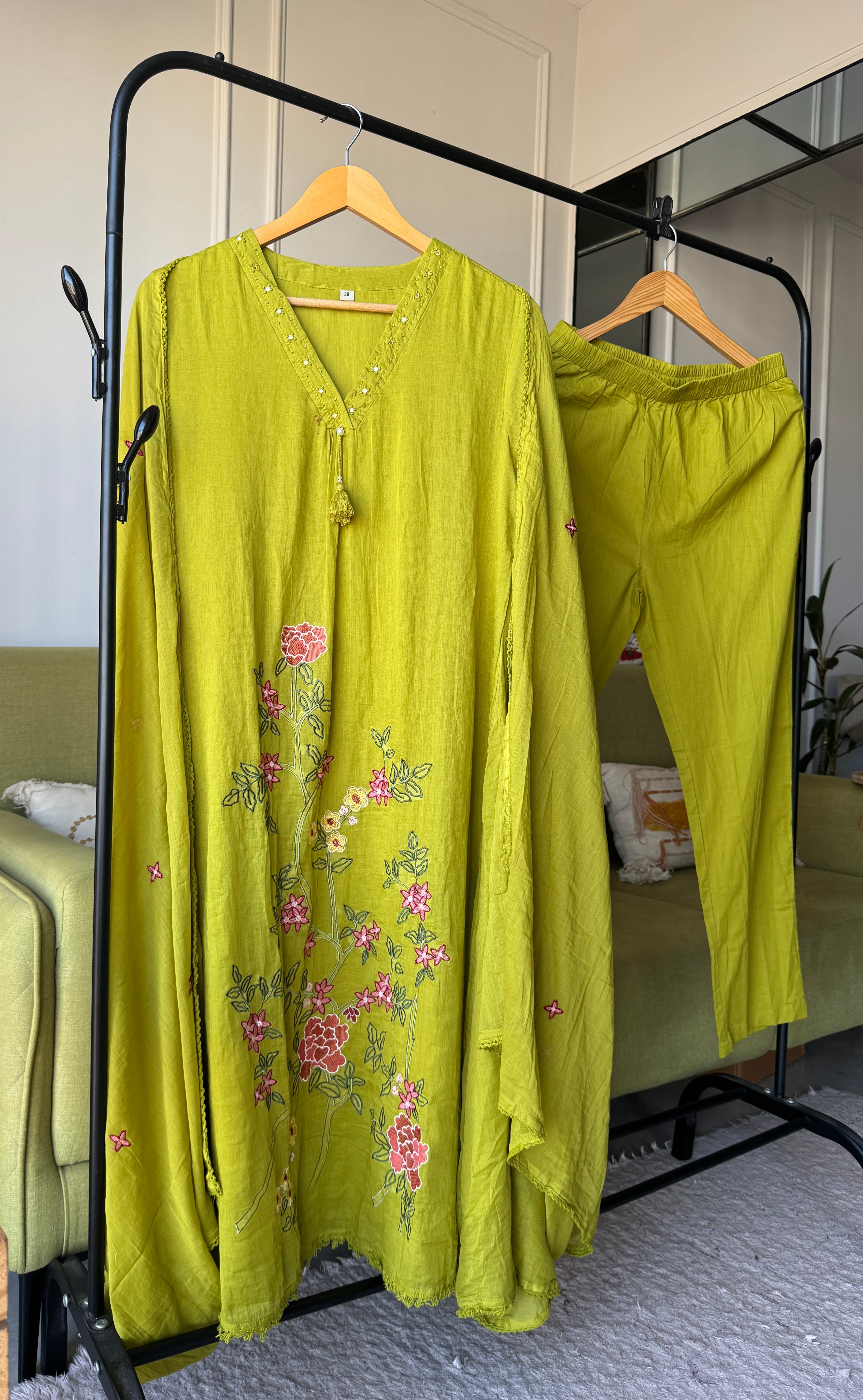 Sushma Embroided Cotton Dress