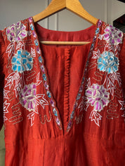 Dipali Mul Chanderi Embroided Dress