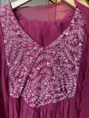 Khushi Pure Mul Chanderi Embroided Set