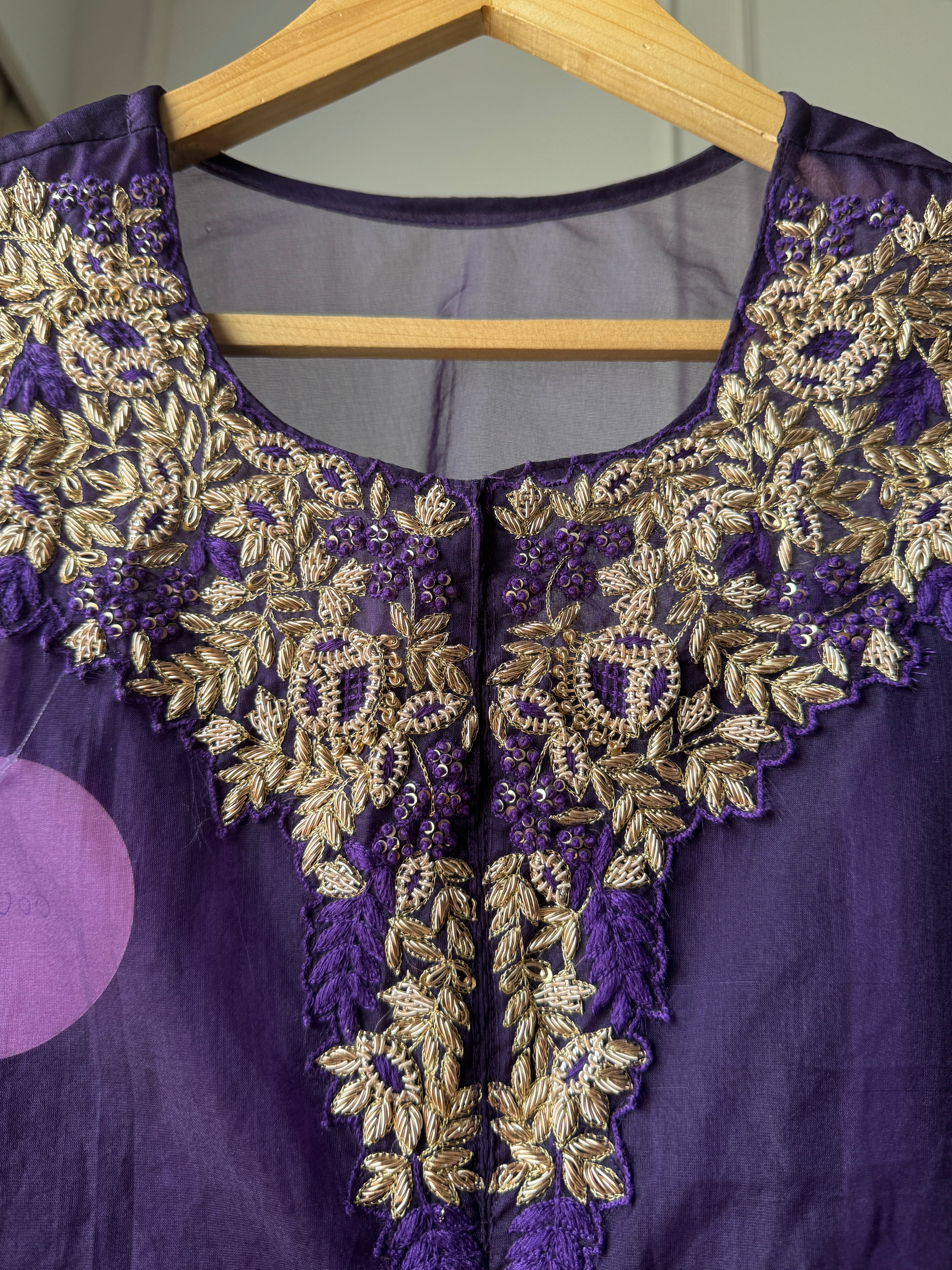 Shama crop top with cowl skirt and kaftan cover up