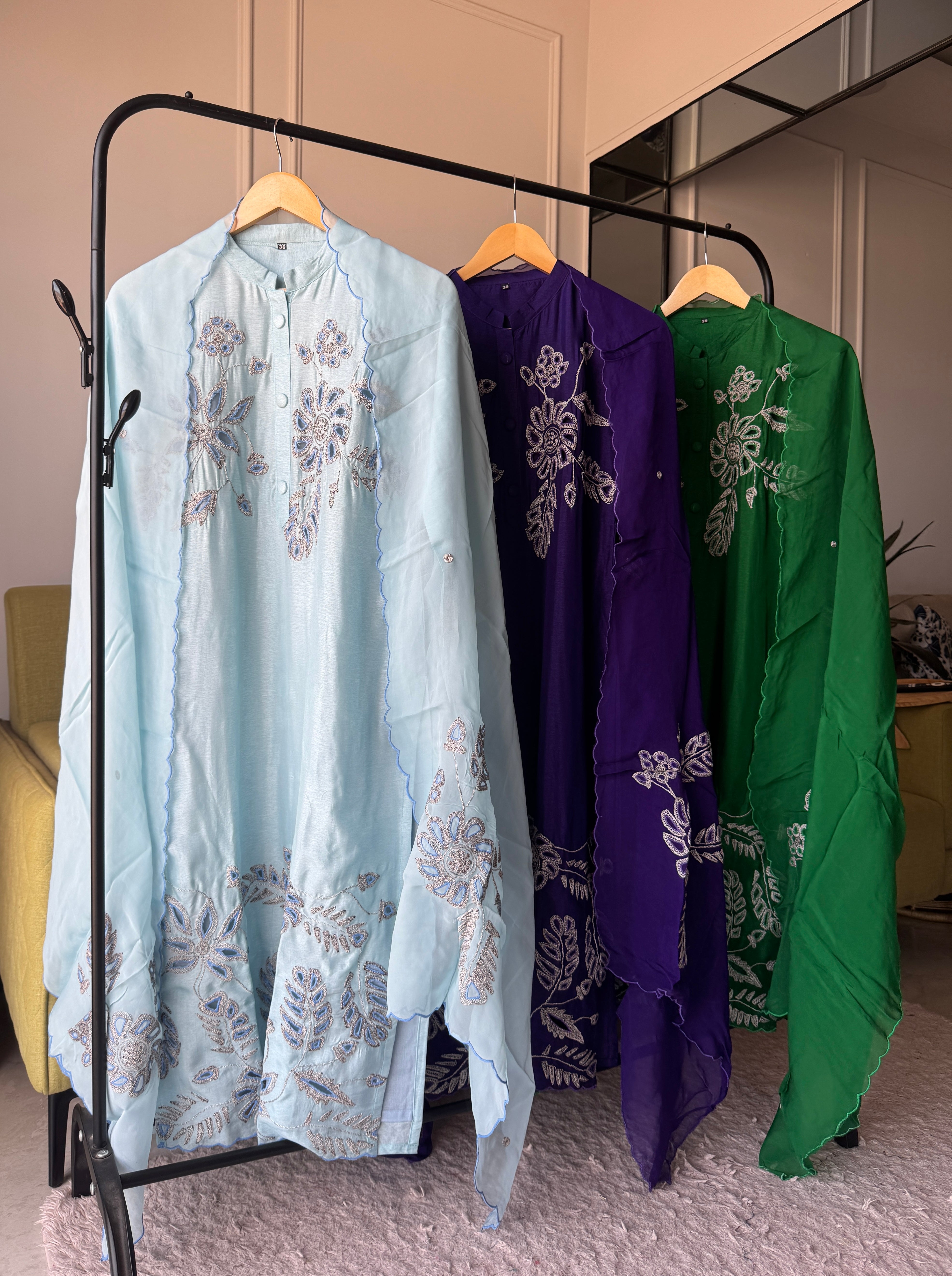 Brinda Embroided Set(Make to Order)