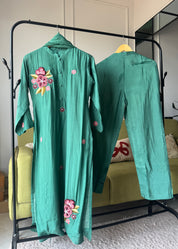 Lata Floral Embroided Set