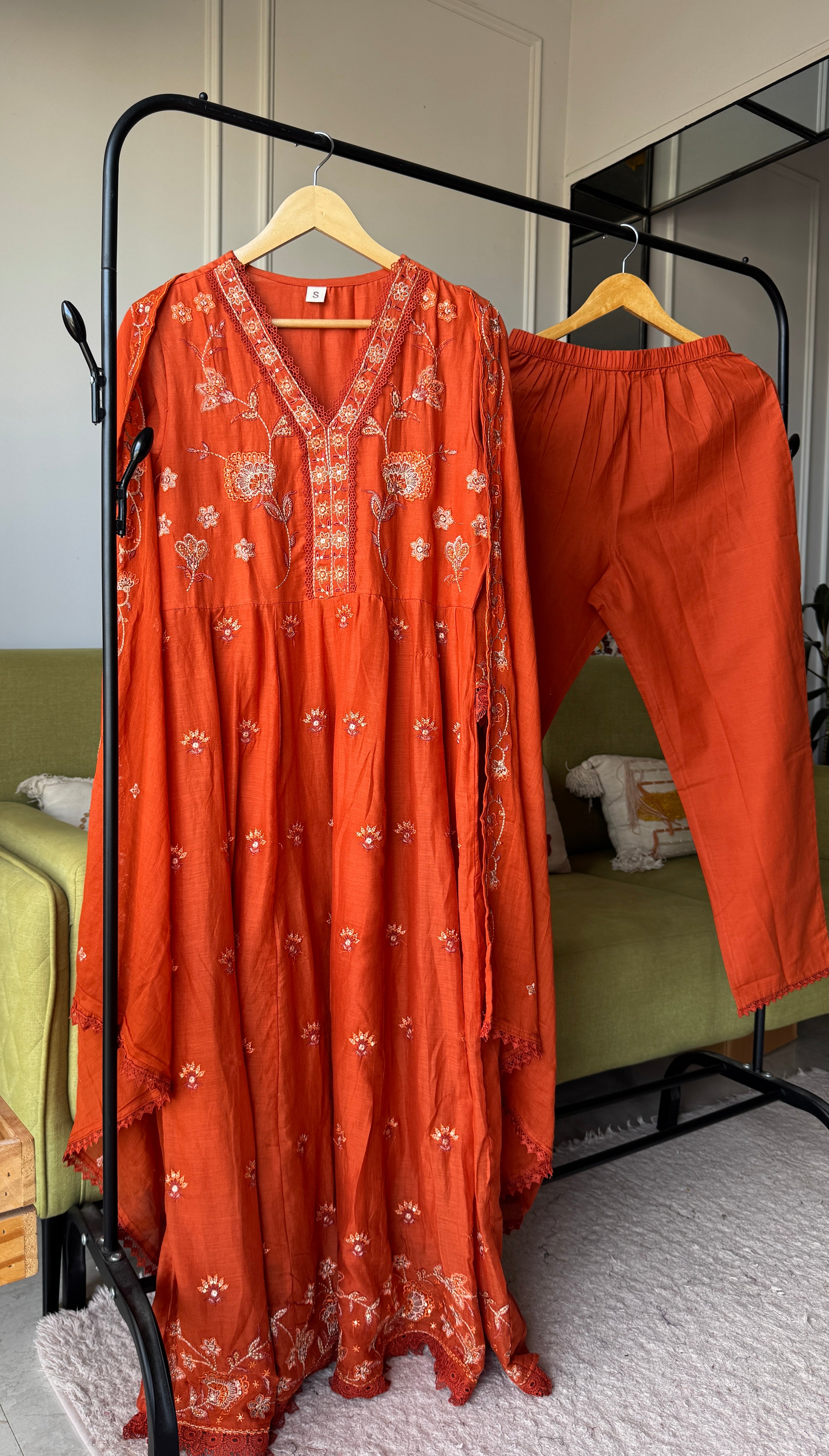 Kusum Cotton Embroided Dress