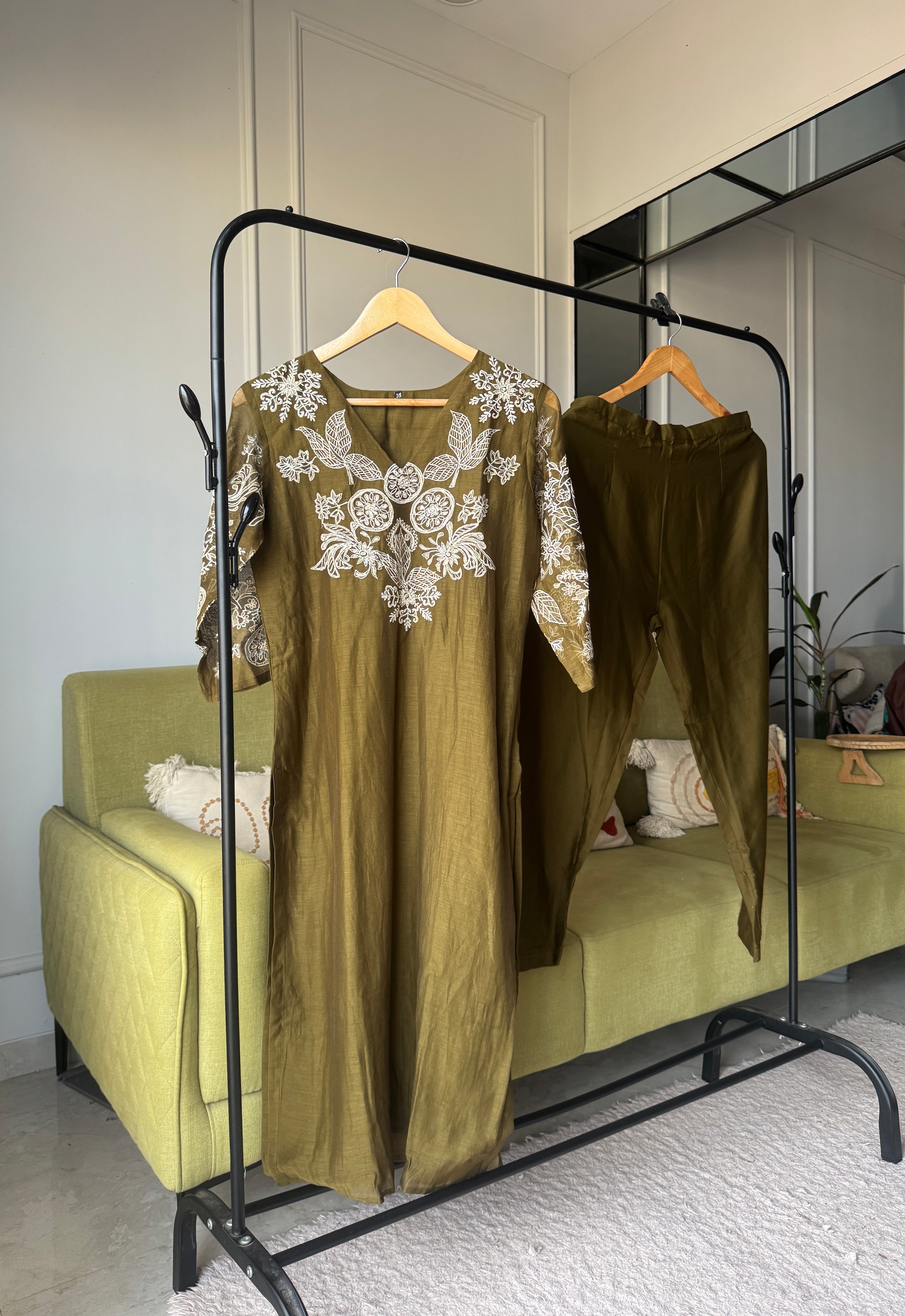 Varsha Mul Chanderi Embroided Dress