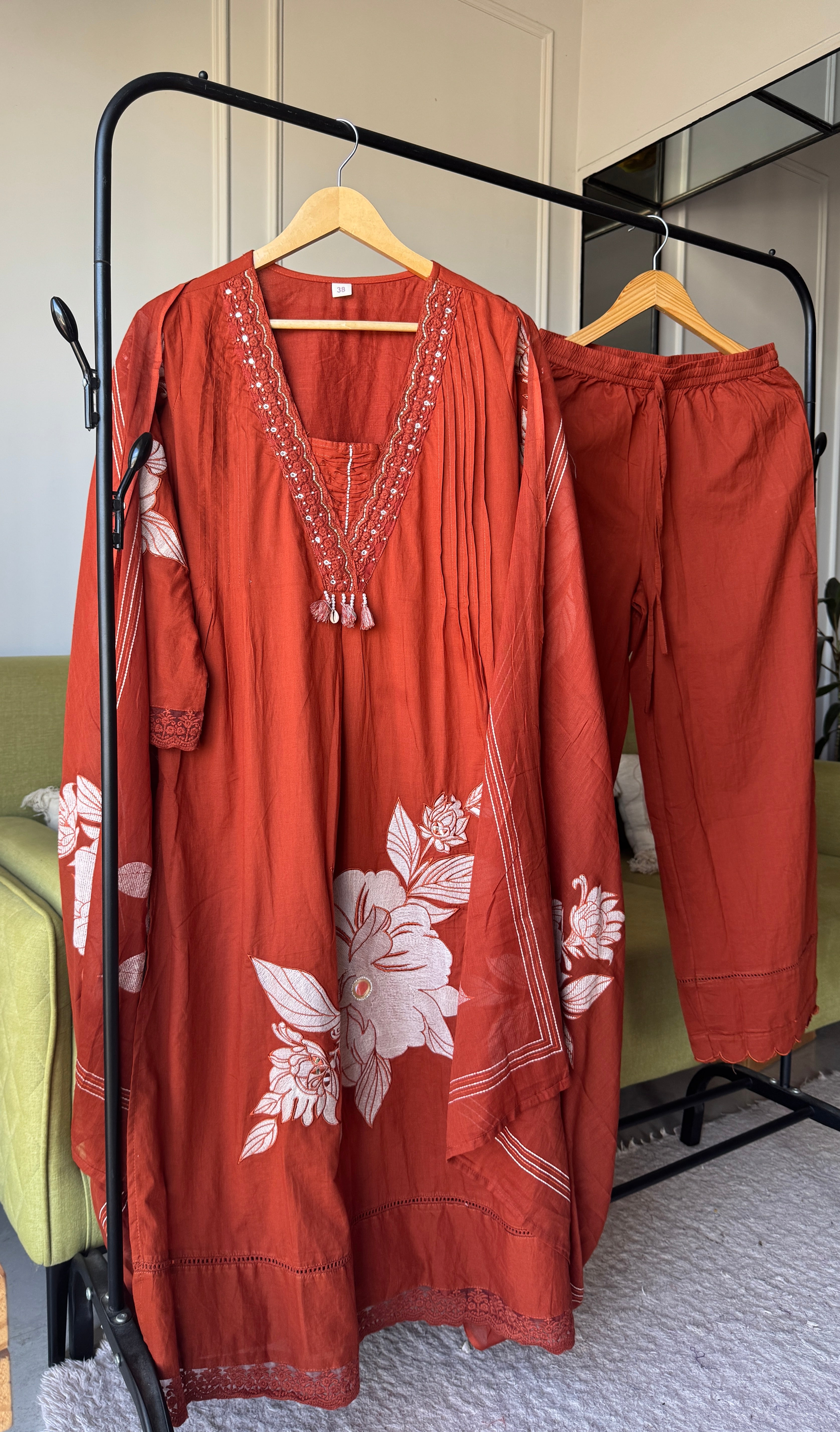 Aakriti Embroided Cotton Dress