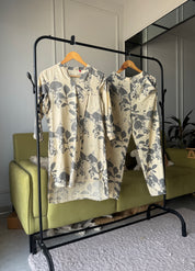 Jenisha Floral Linen Cotton Coord Set