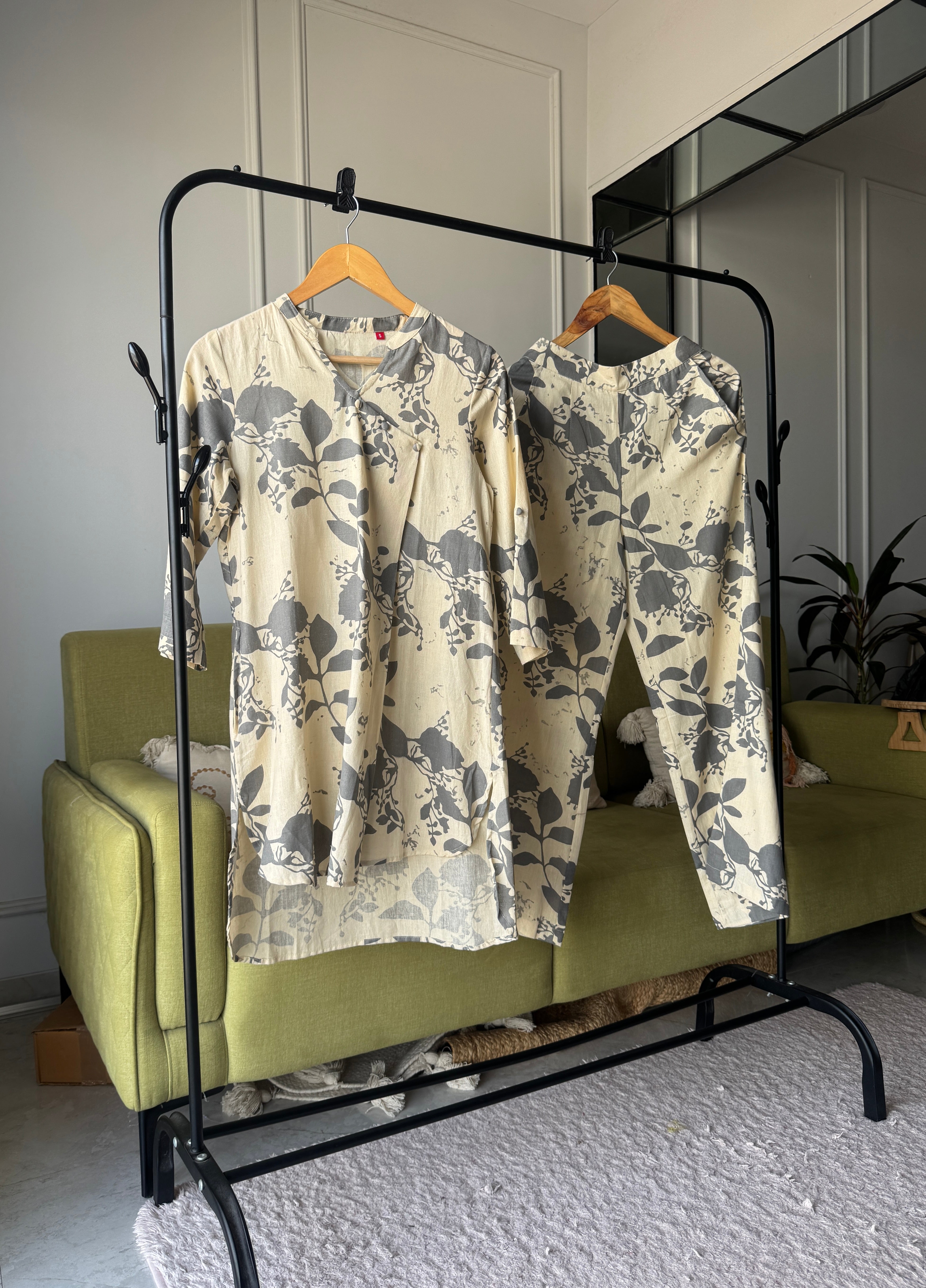 Jenisha Floral Linen Cotton Coord Set