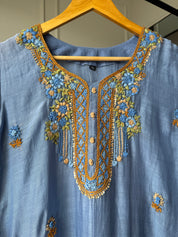 Shilpa Embroided Mul Chanderi Dress
