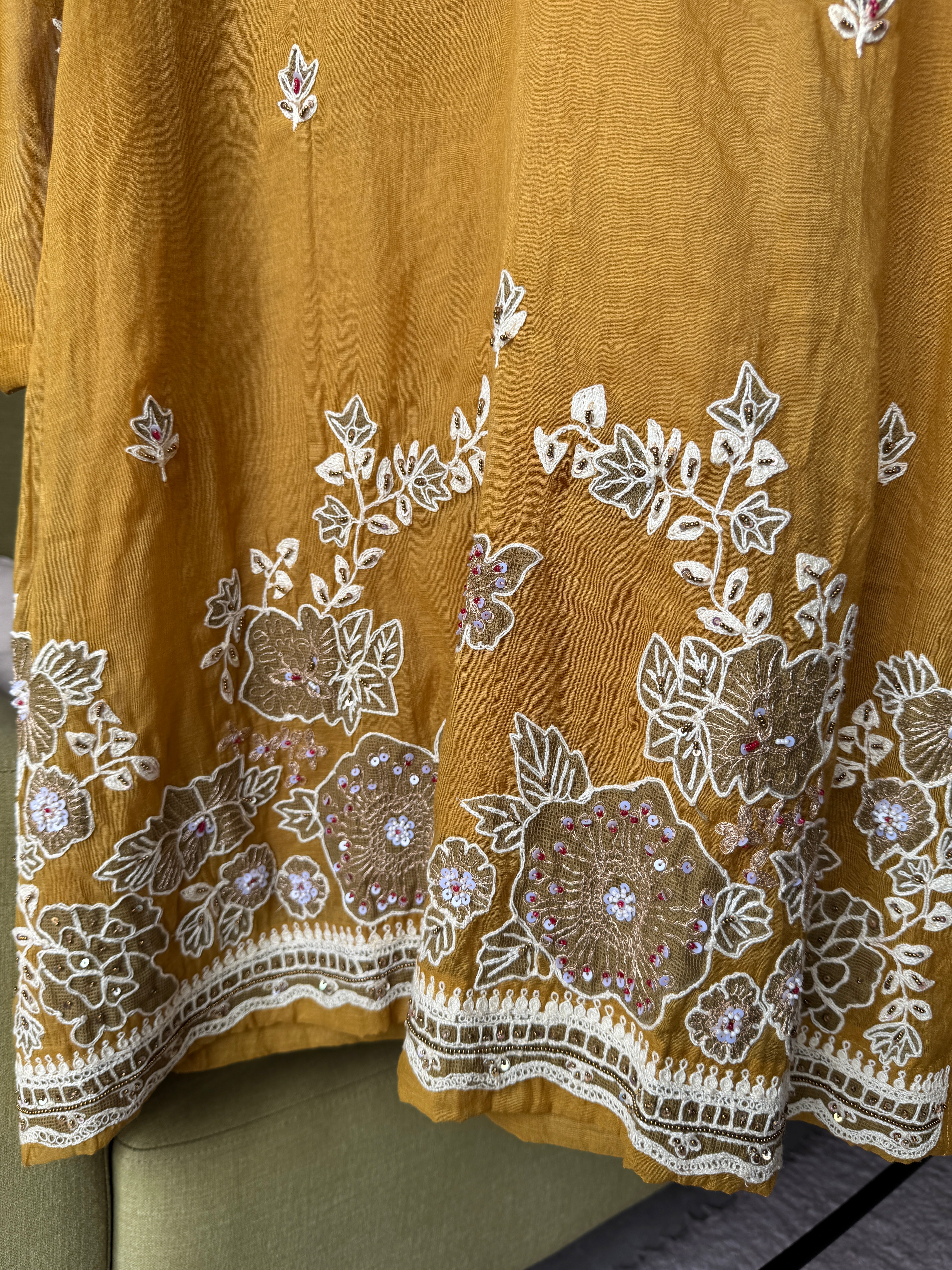 Swati Mul Chanderi Farshi Pants Dress