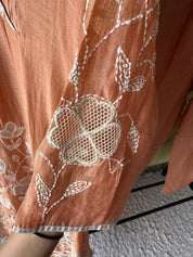 Gourika Embroided Mul Chanderi Dress