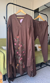 Sushma Embroided Cotton Dress