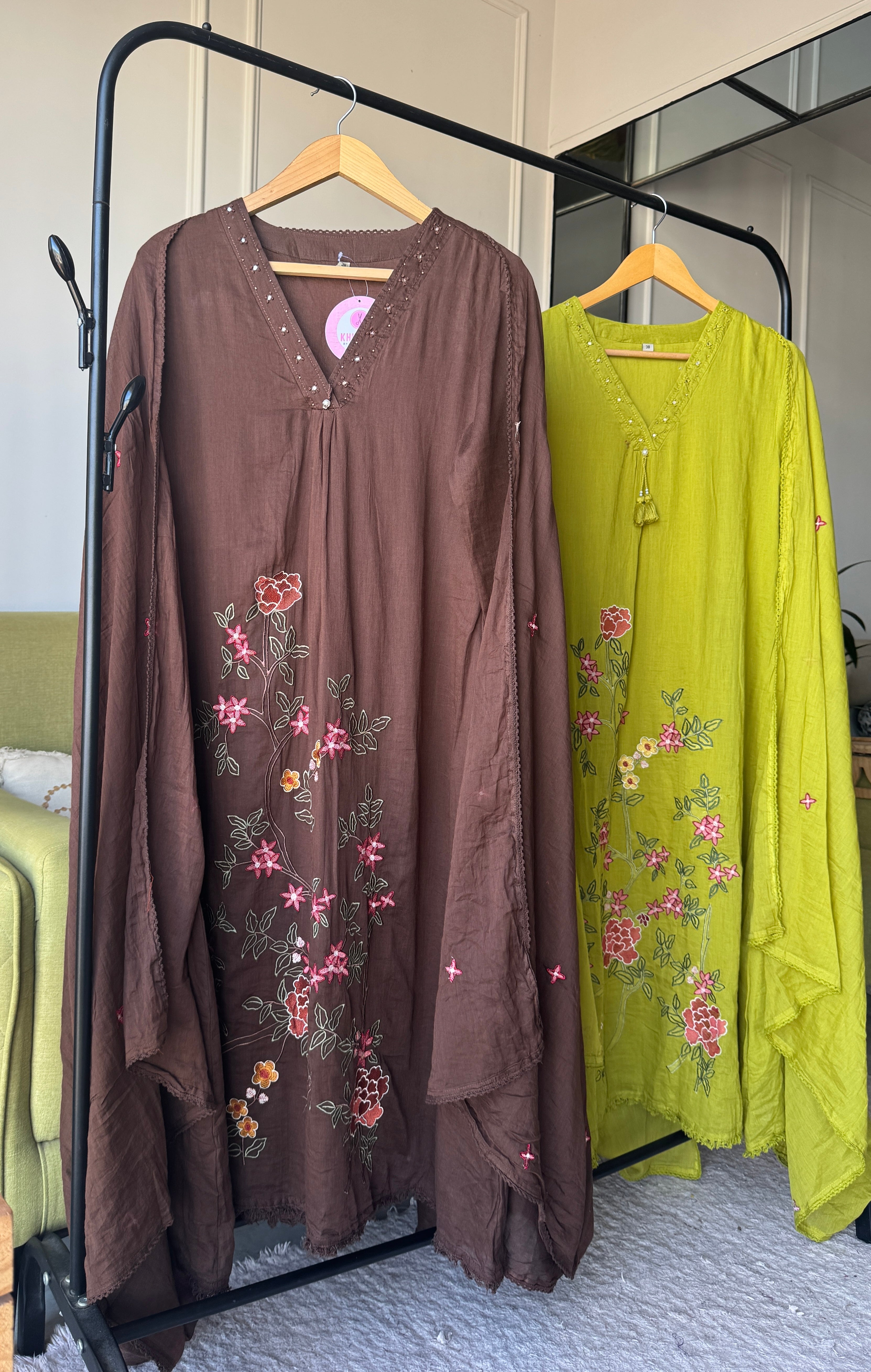 Sushma Embroided Cotton Dress