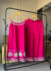 Pari singlet Aline embroidered plazzo dress