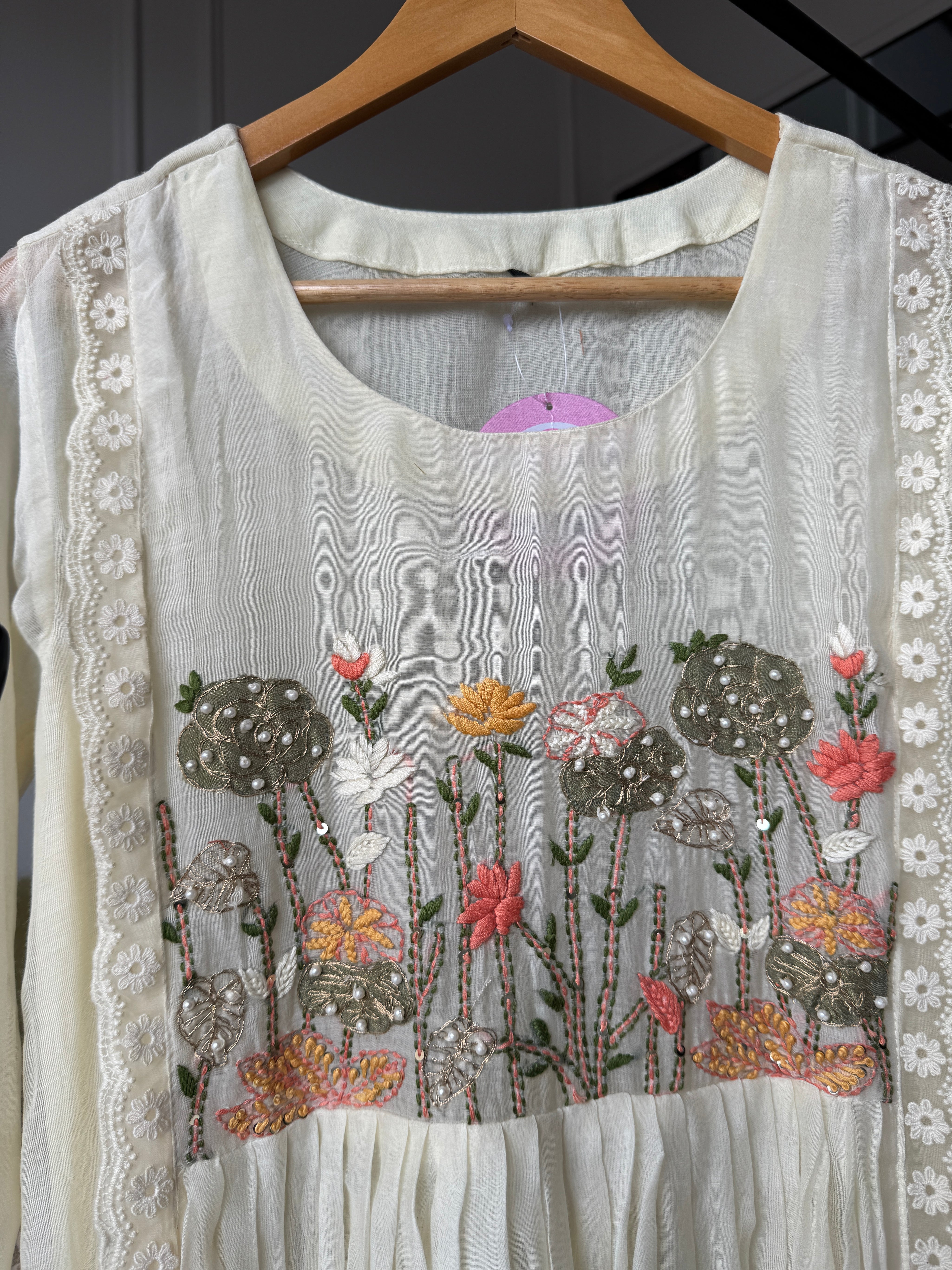 Gayatri Mul Chanderi Handwork Dress