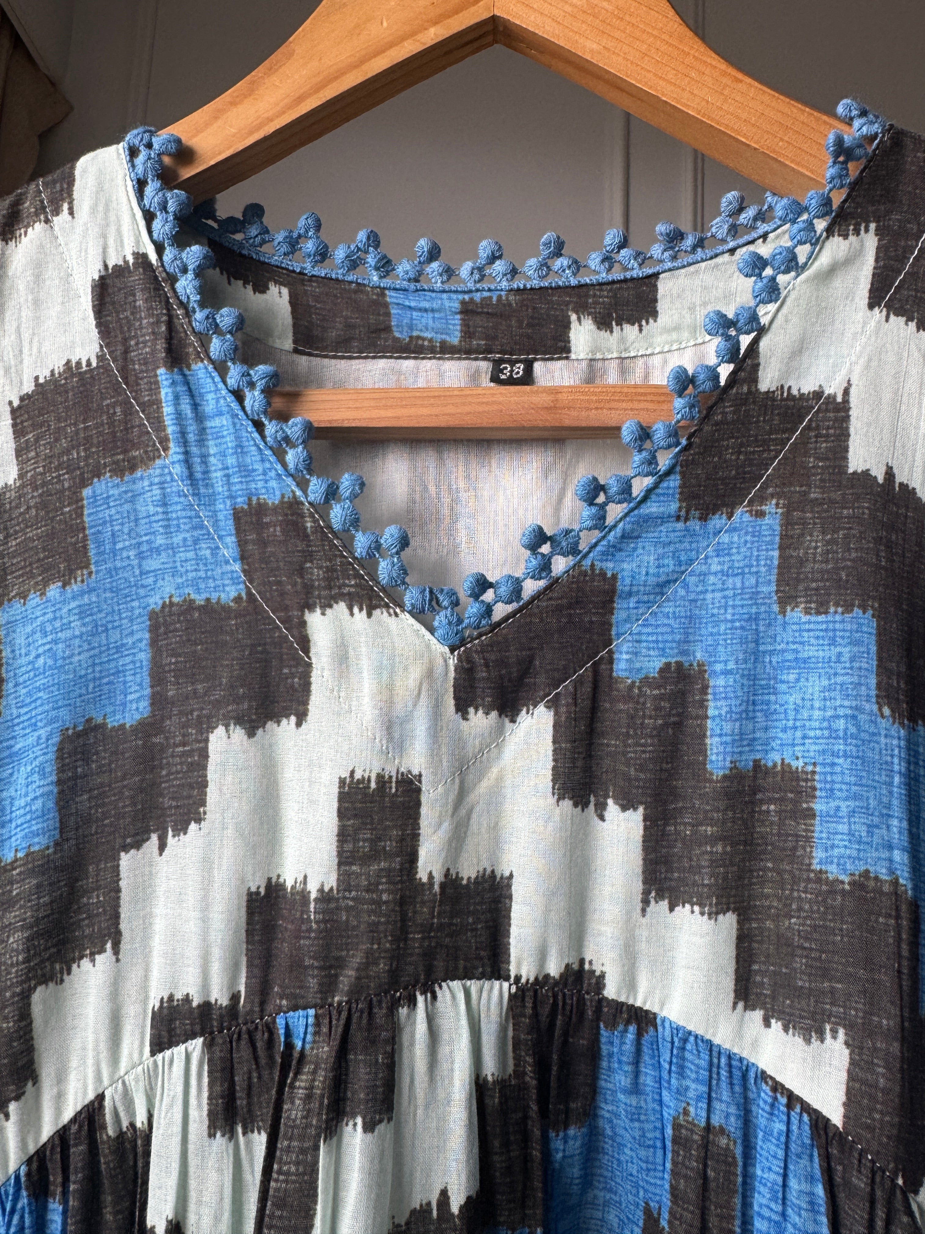 Meghana Aztec print dress