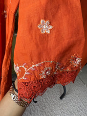 Kusum Cotton Embroided Dress