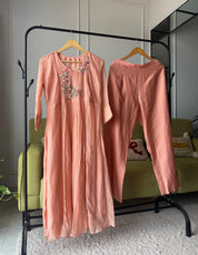 Kaveri Mul Chanderi Handwork Set(Make to Order 10 days)