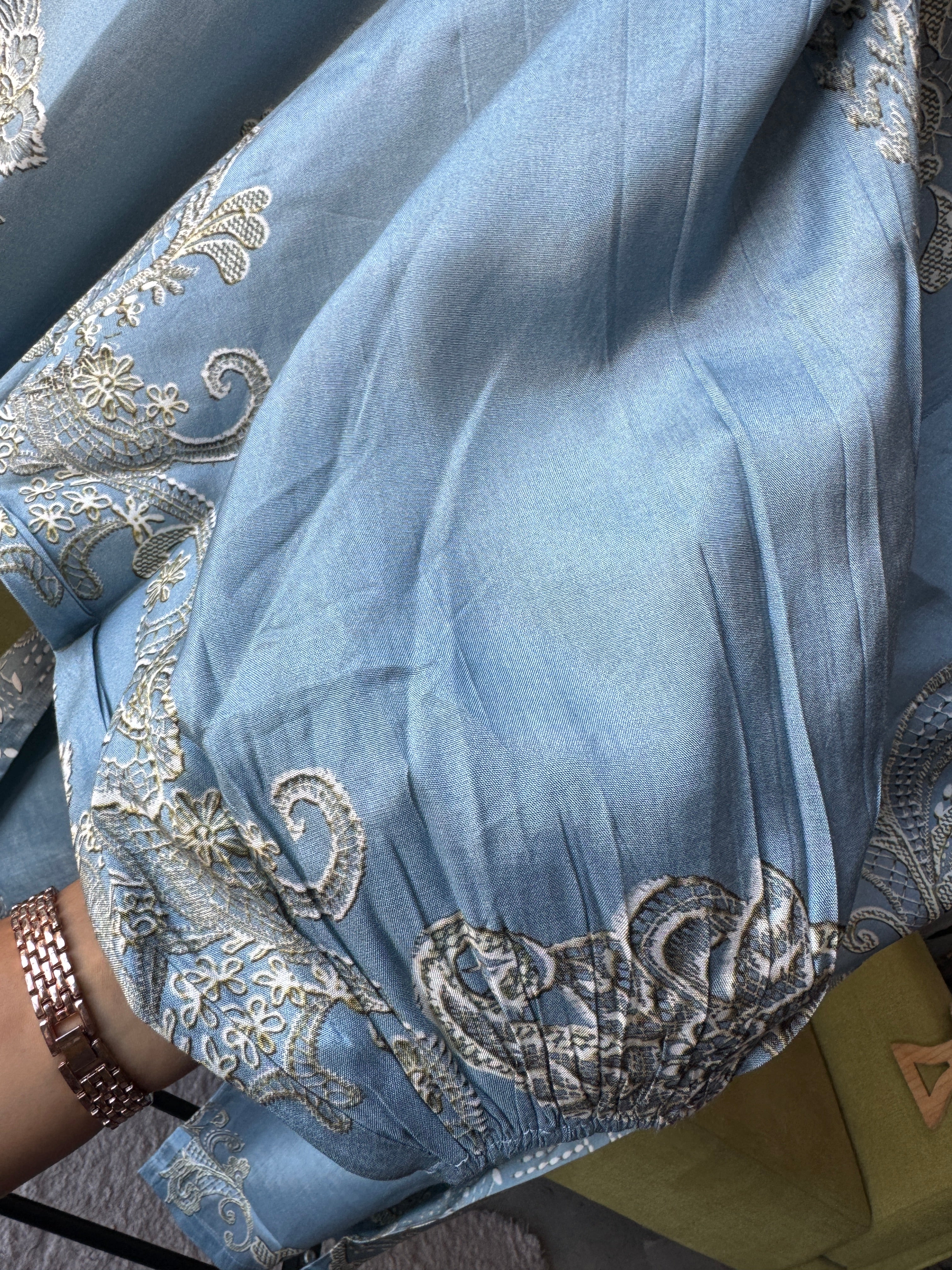 Manvi Handwork Muslin Coord Set