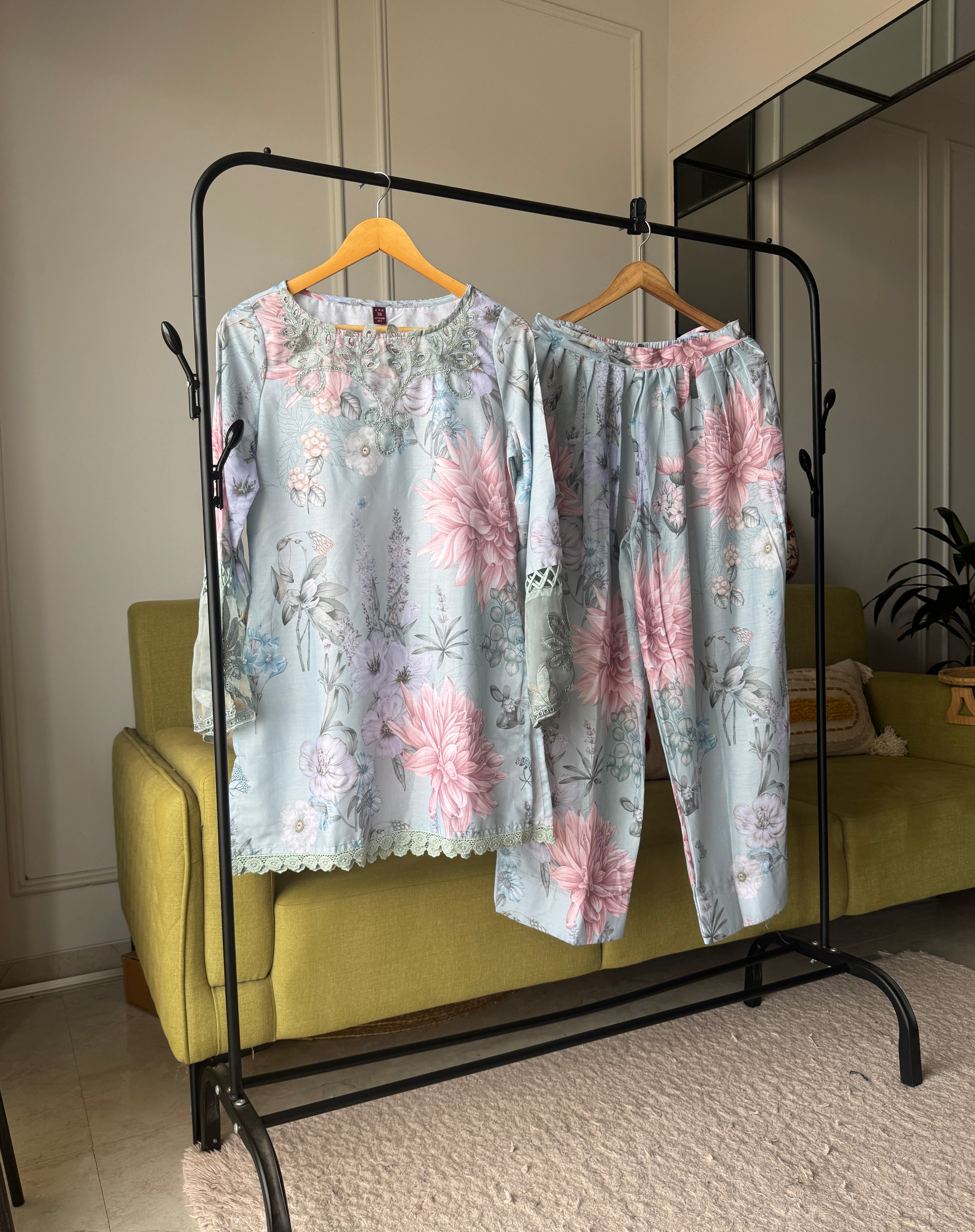 Trupti Print Cut Work Dress