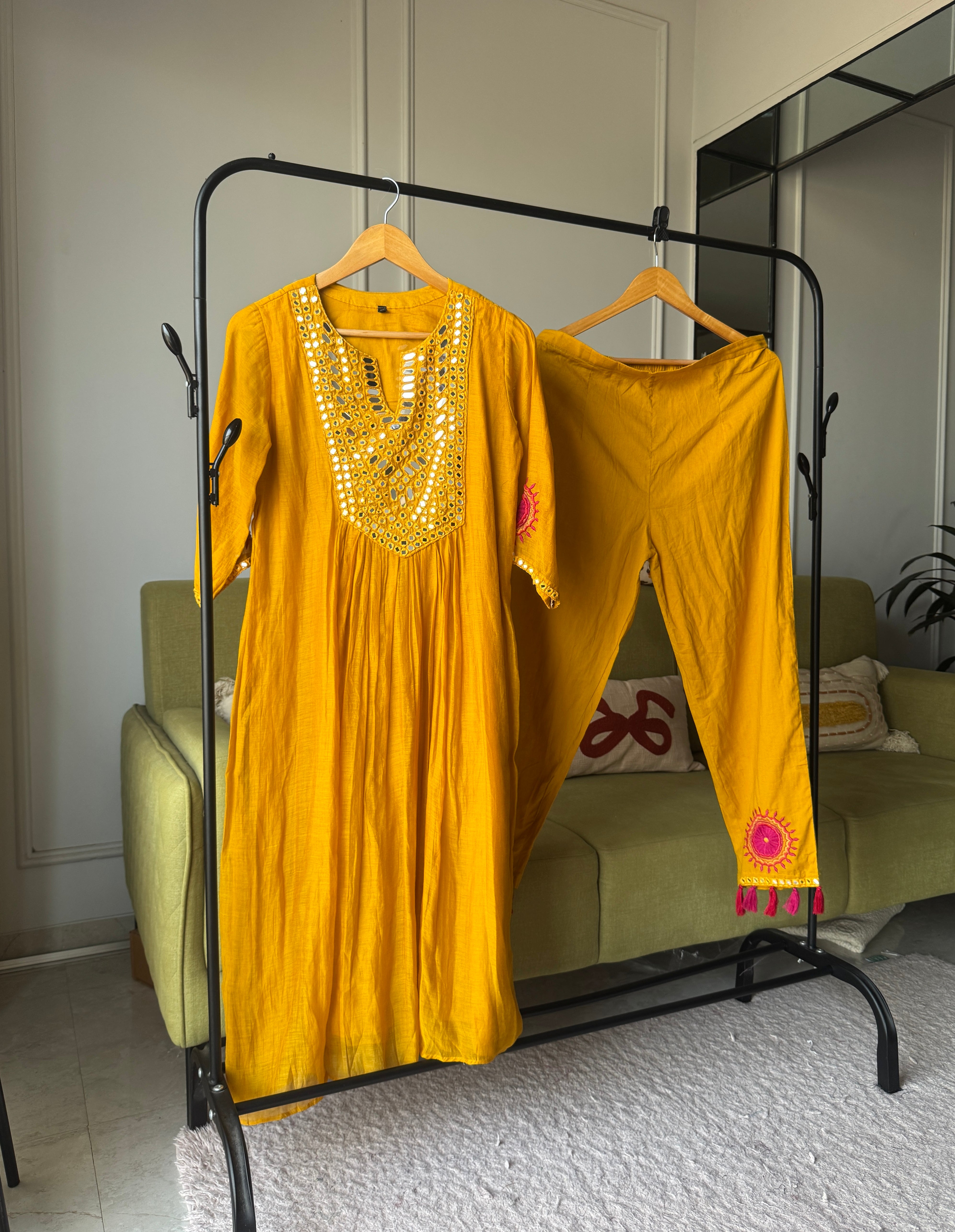 Naina Embroidery mirror work dress