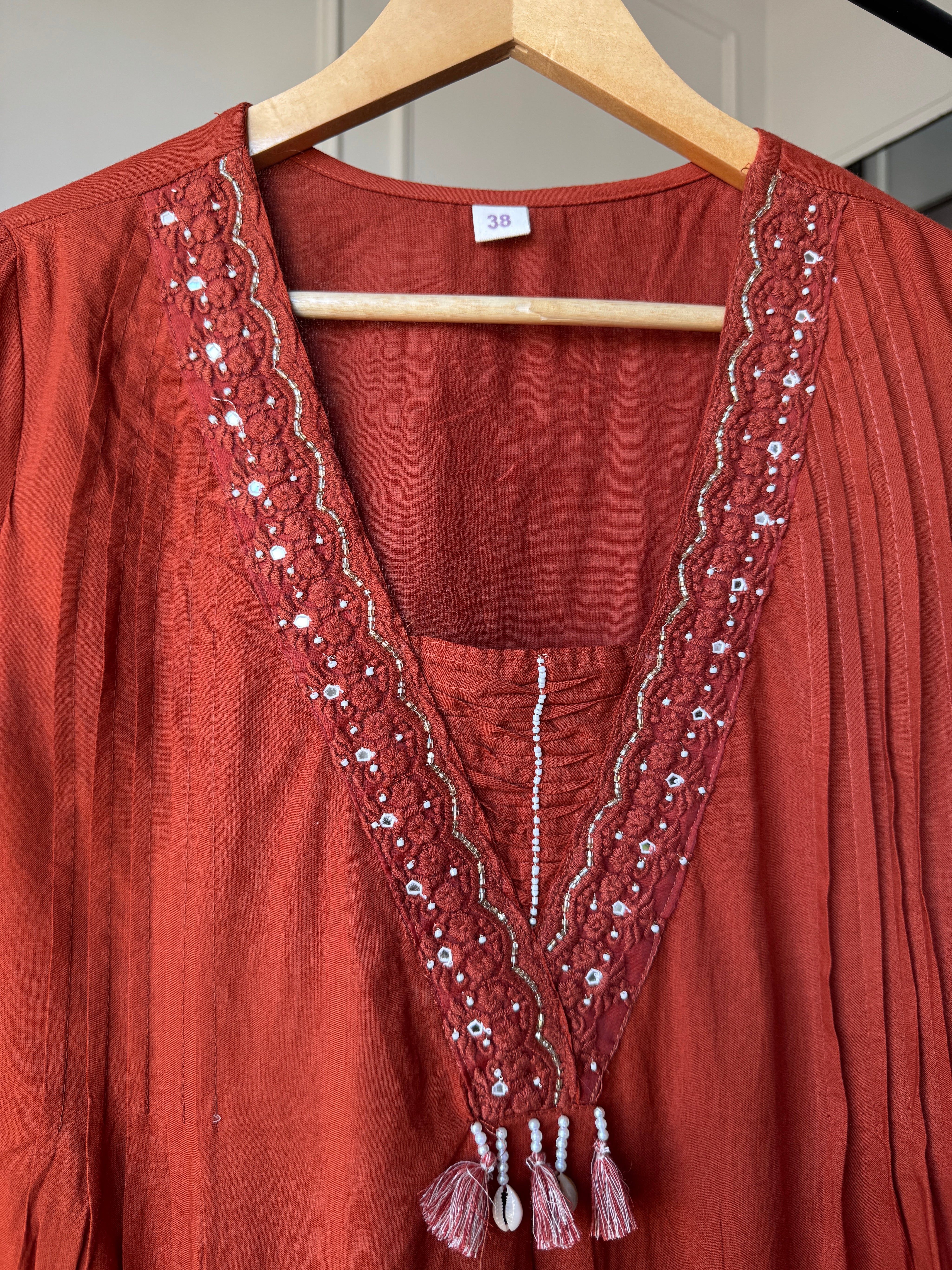 Aakriti Embroided Cotton Dress