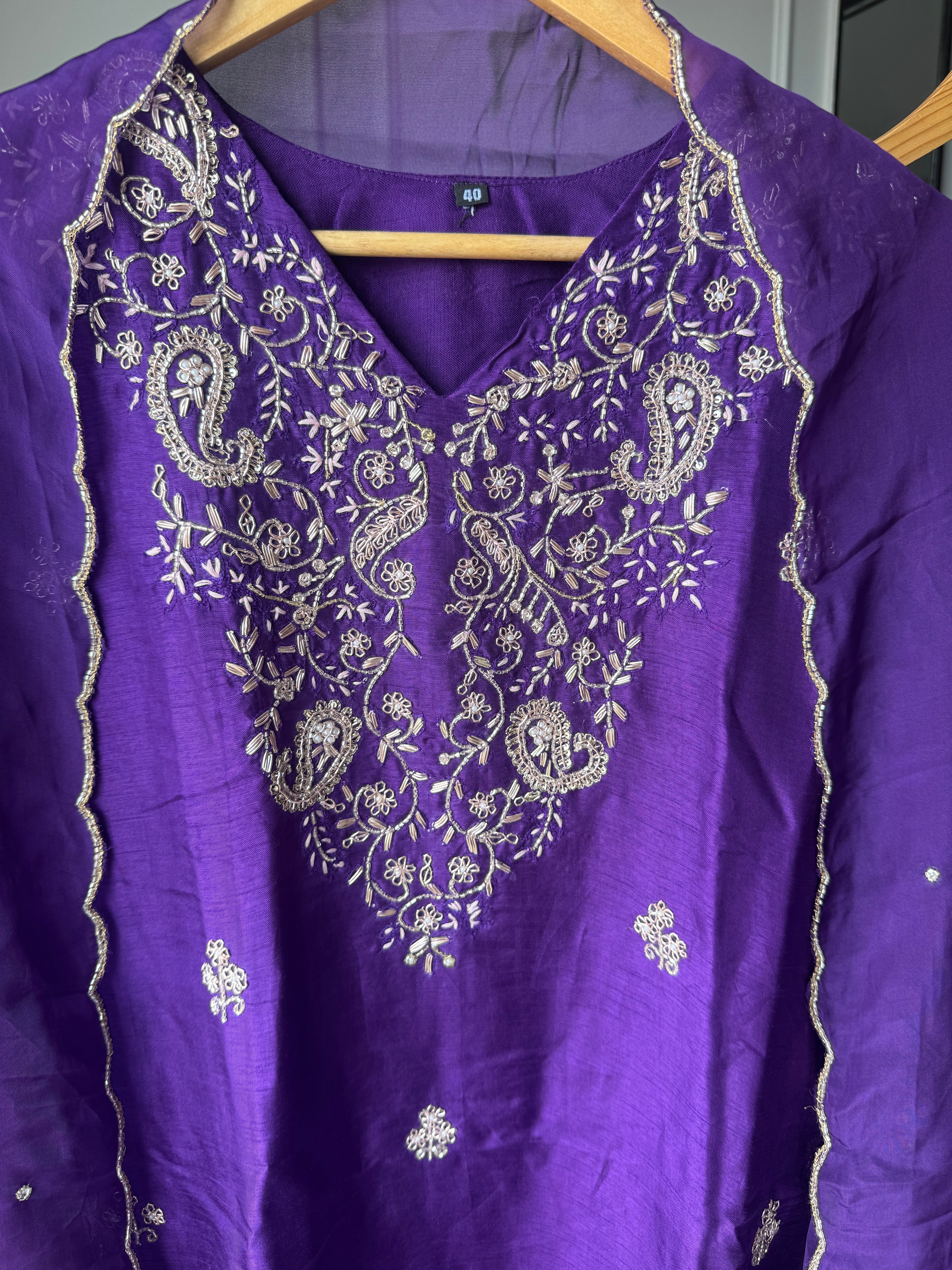 Ruhi Hand Work Sharara Dress(Make To Order)