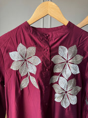 Divya Handwork Viscose Chanderi Coord Set