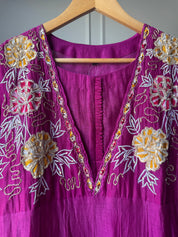 Dipali Mul Chanderi Embroided Dress