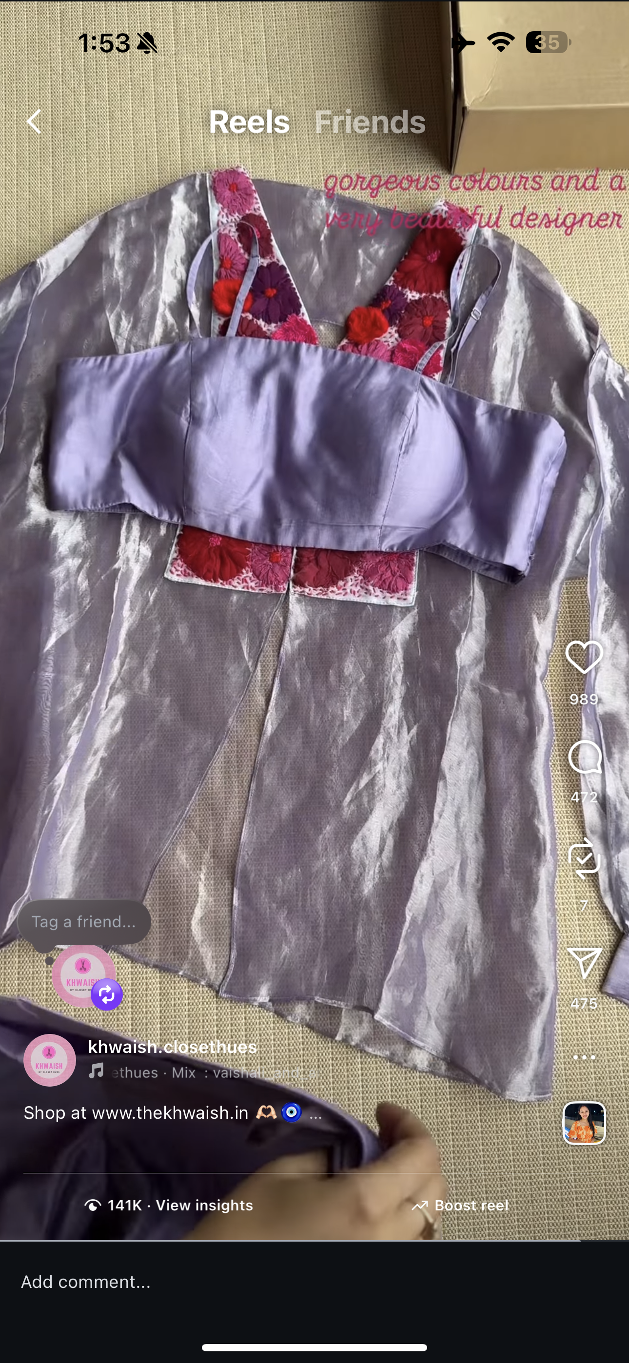 Mihika Pure Tissue Top With Padded Blouse And Plazzo