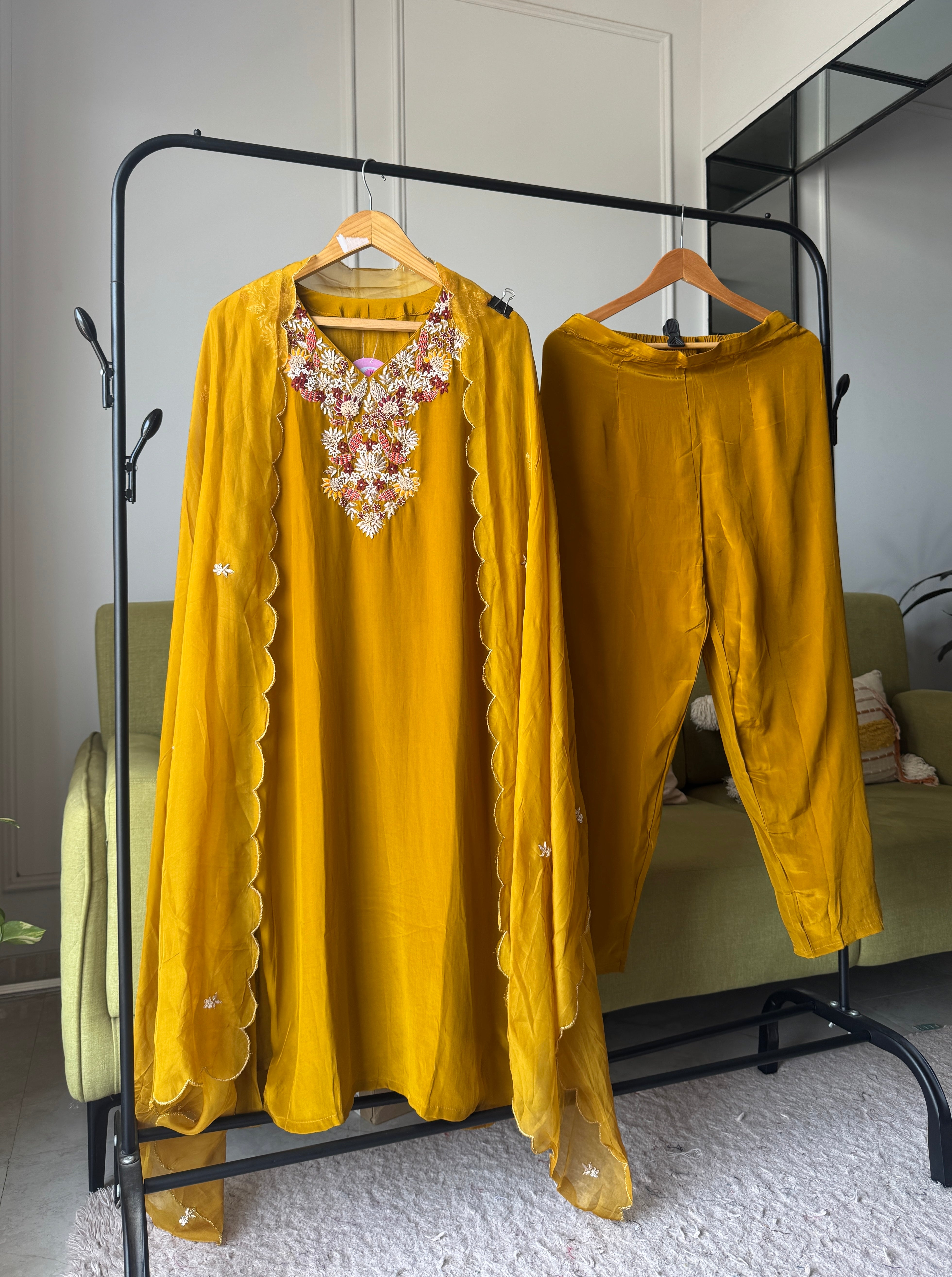 Veera glazed silk dress