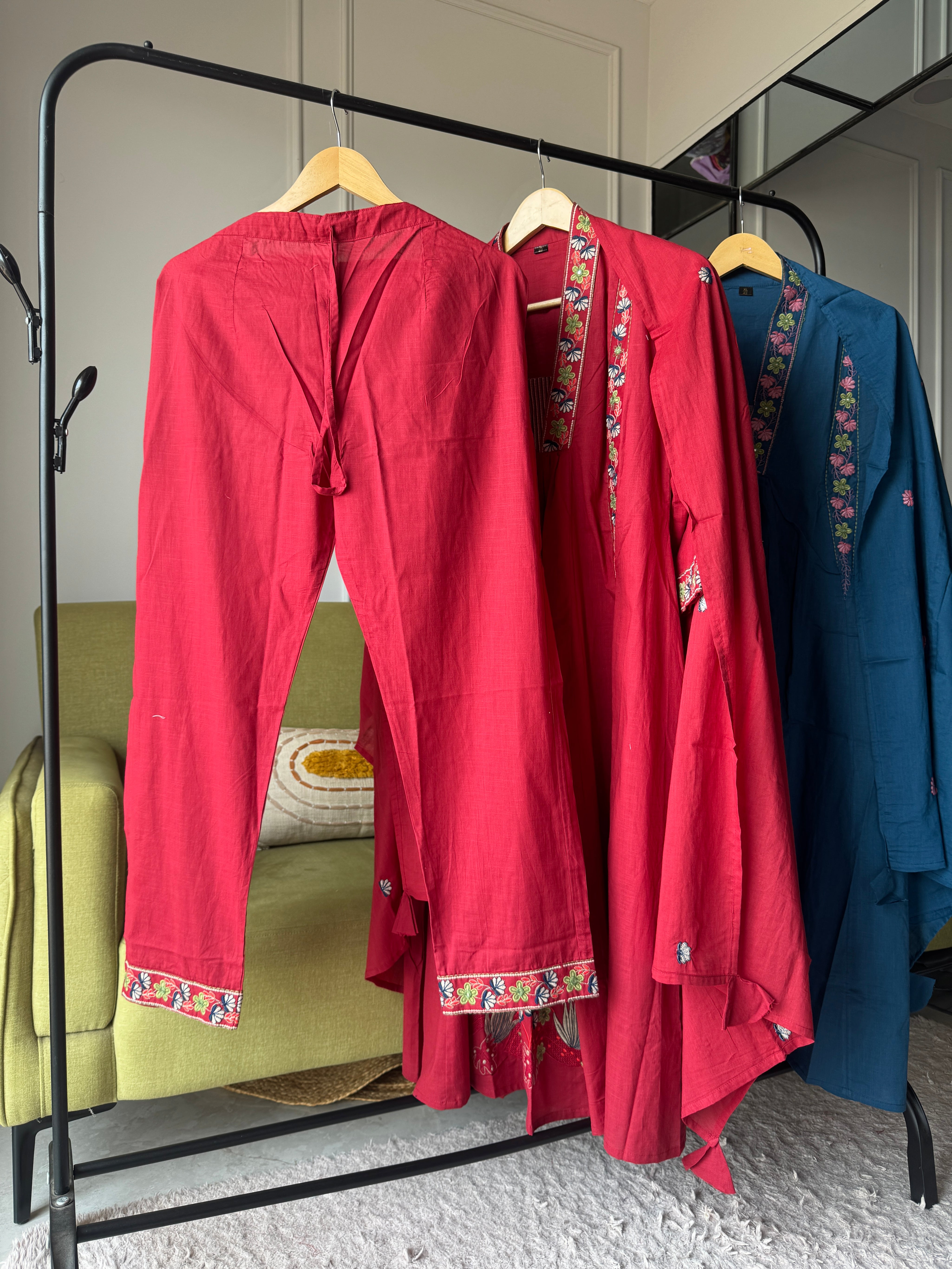 Panel Embroided Aline Dress