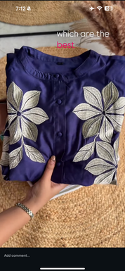 Divya Handwork Viscose Chanderi Coord Set