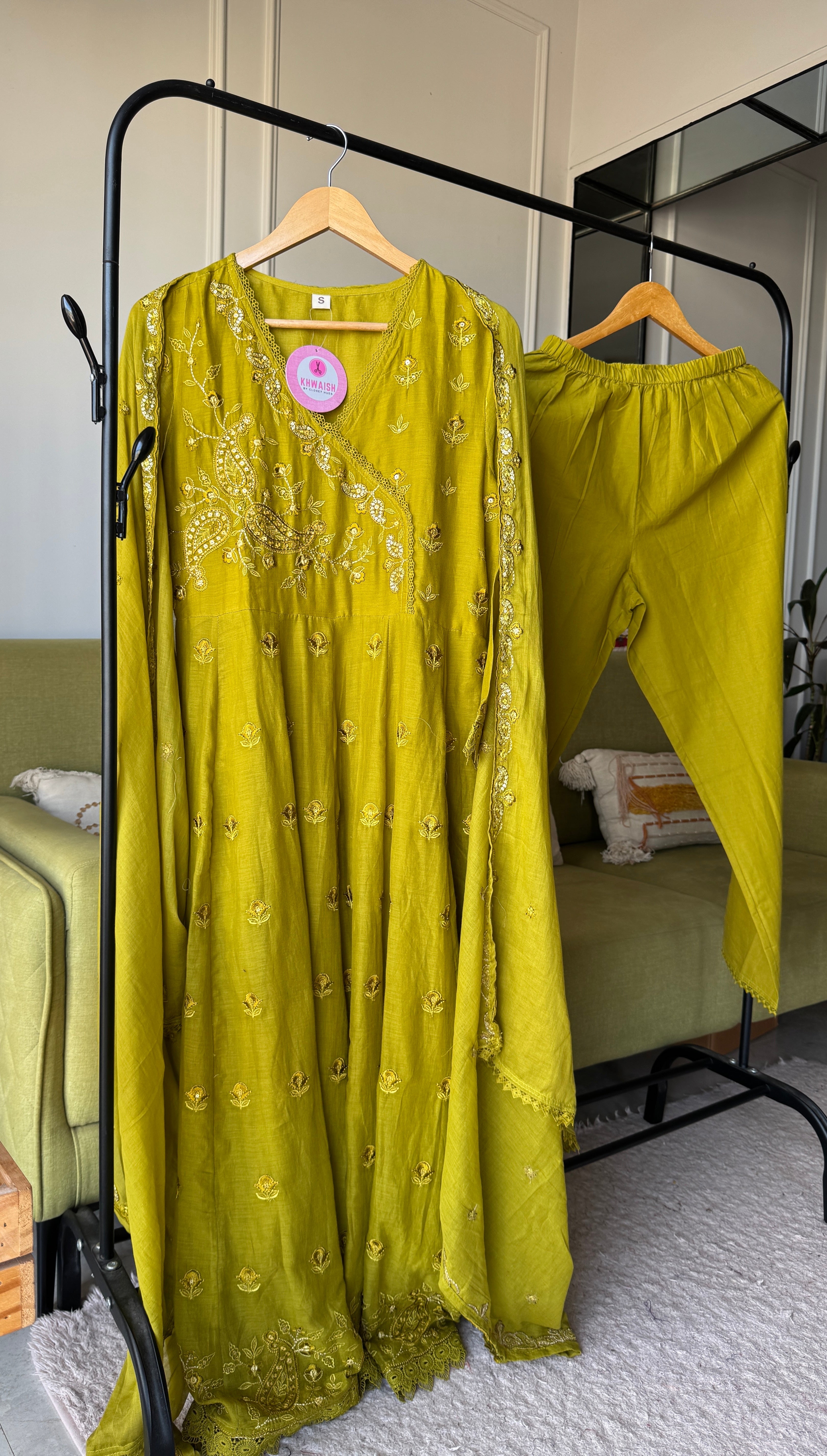 Alka Embroided Cotton Dress