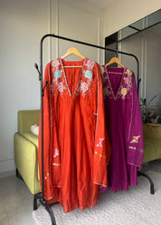 Dipali Mul Chanderi Embroided Dress