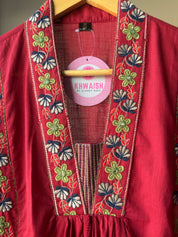 Panel Embroided Aline Dress