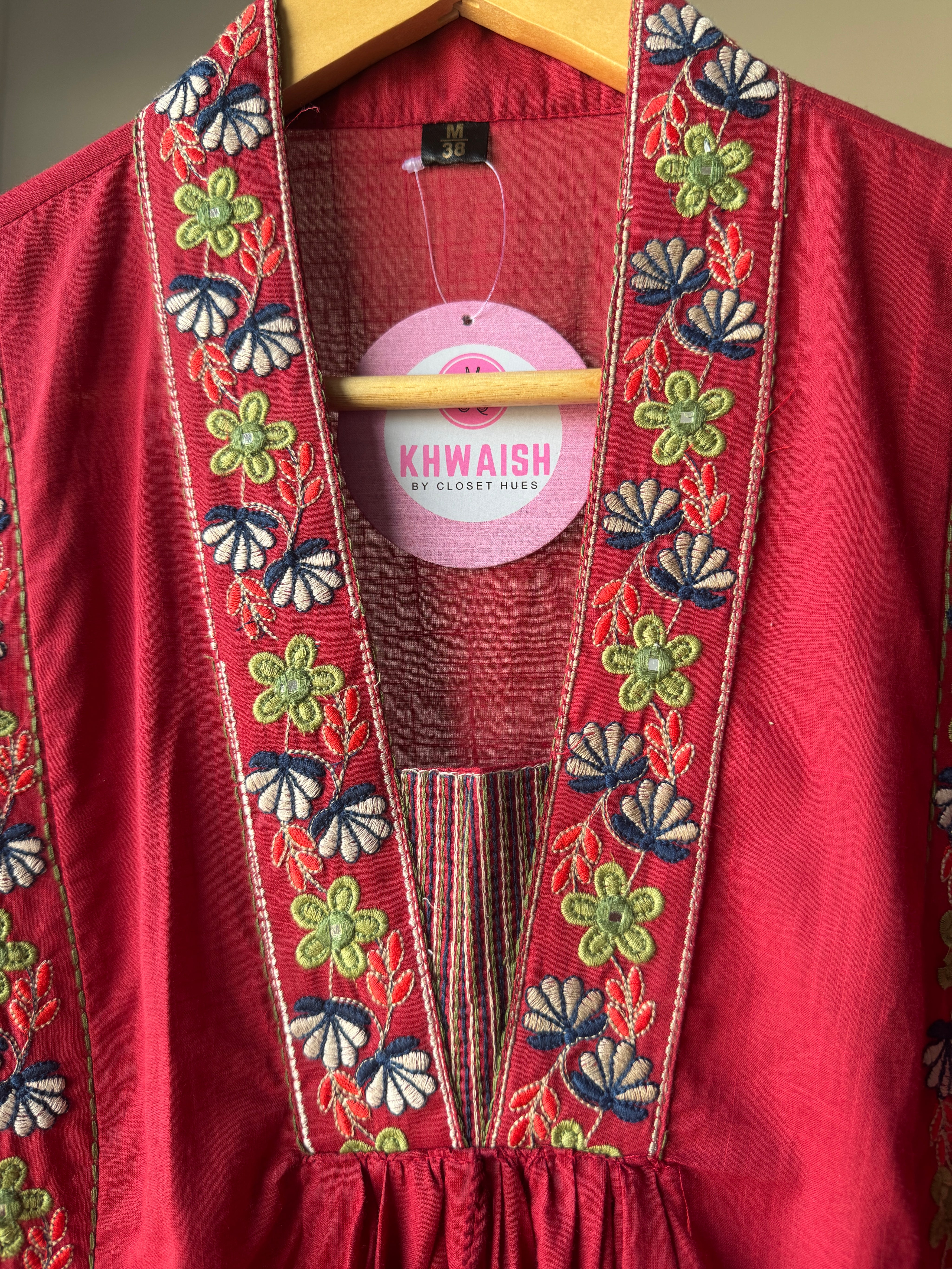 Panel Embroided Aline Dress