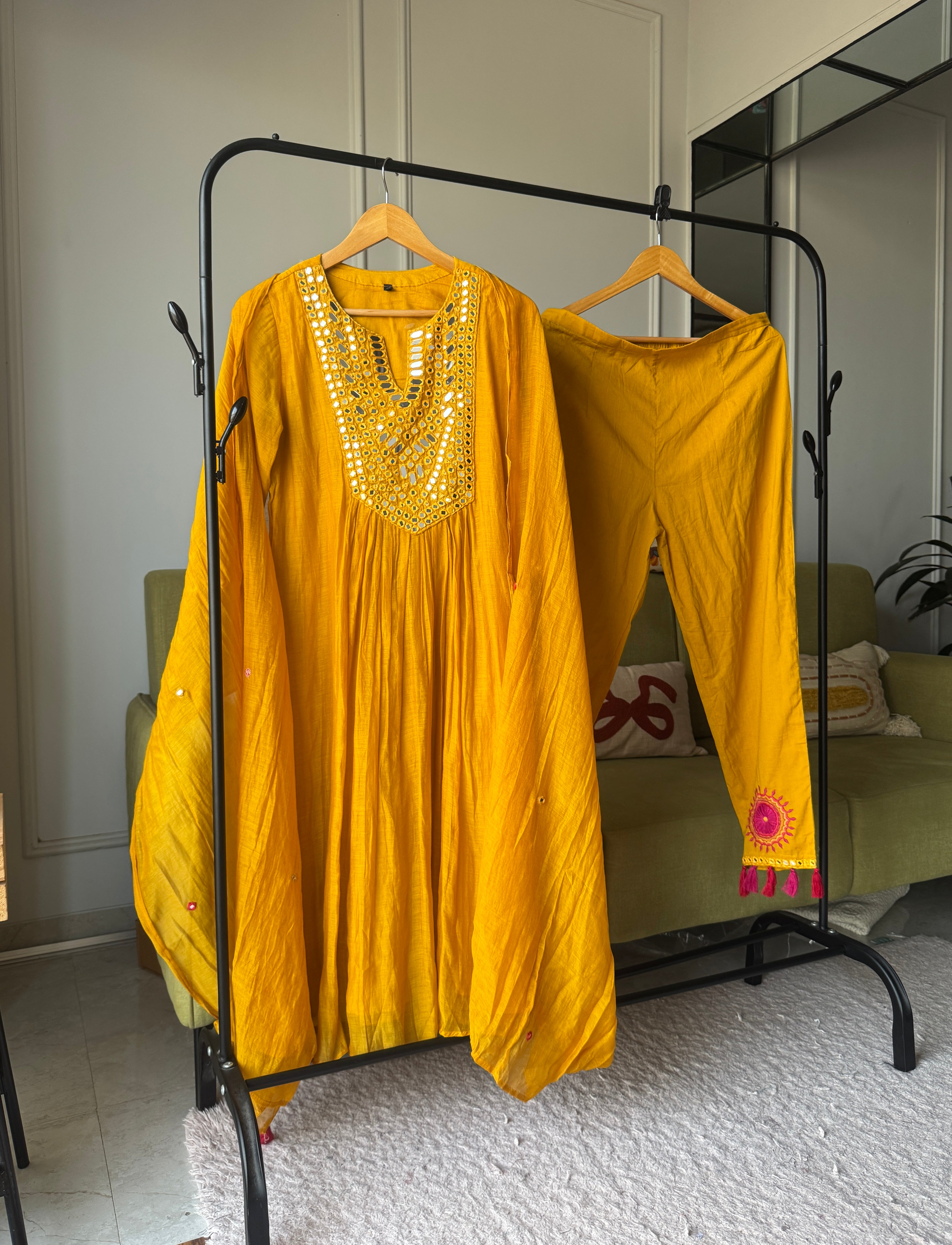 Naina Embroidery mirror work dress