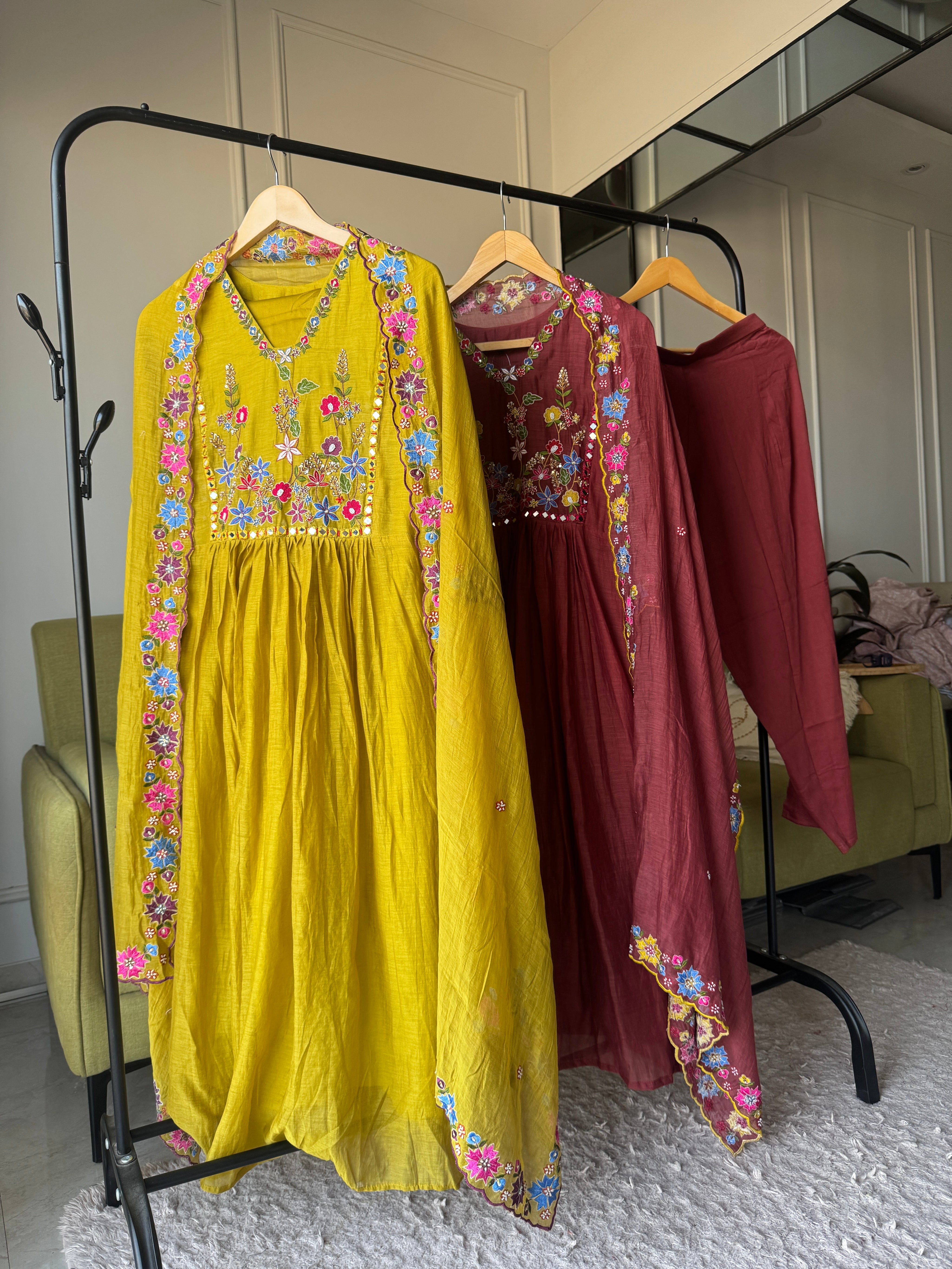 Nirma Colourful Embroided Dress