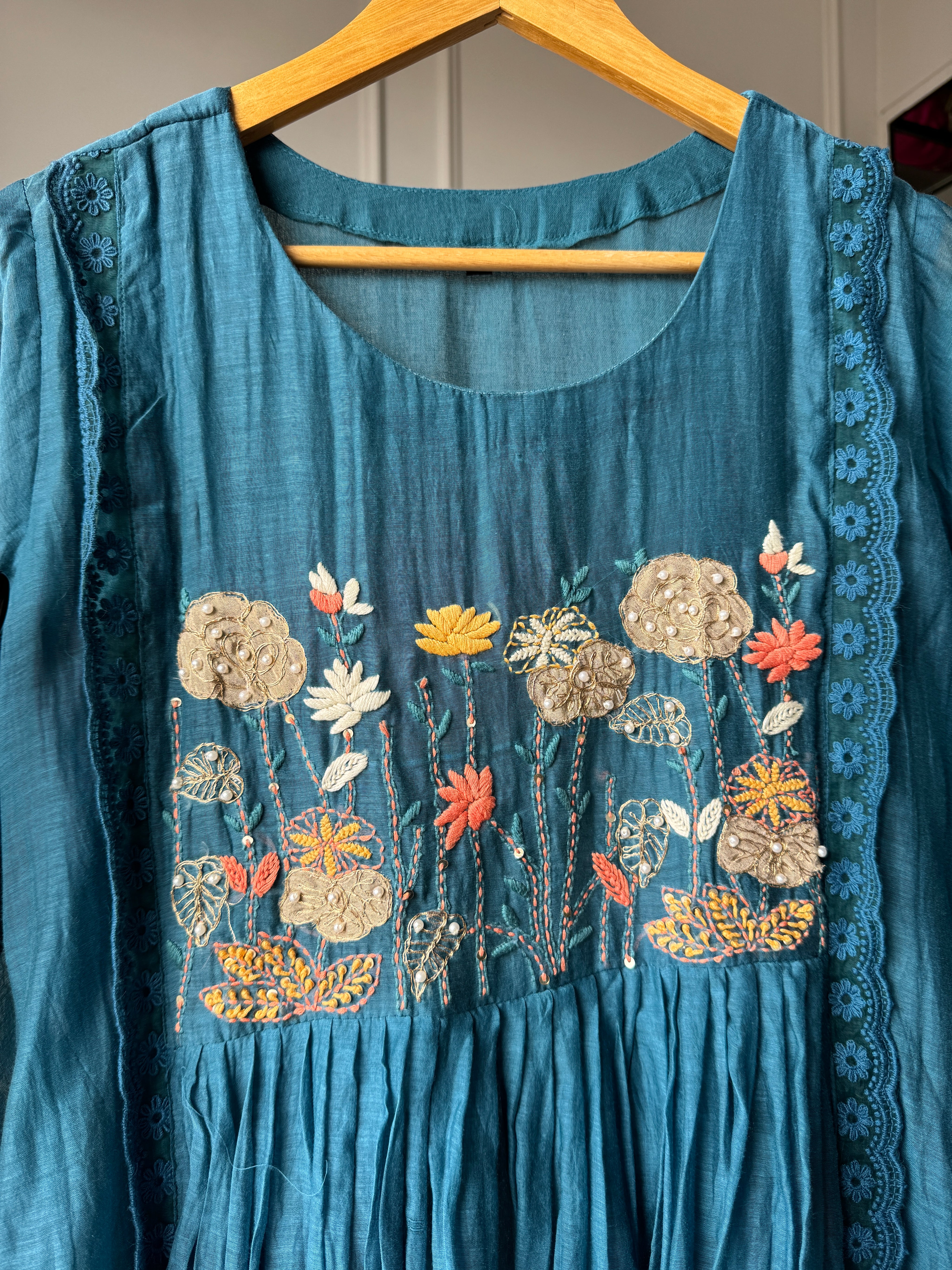 Gayatri Mul Chanderi Handwork Dress