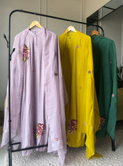 Lata Floral Embroided Set