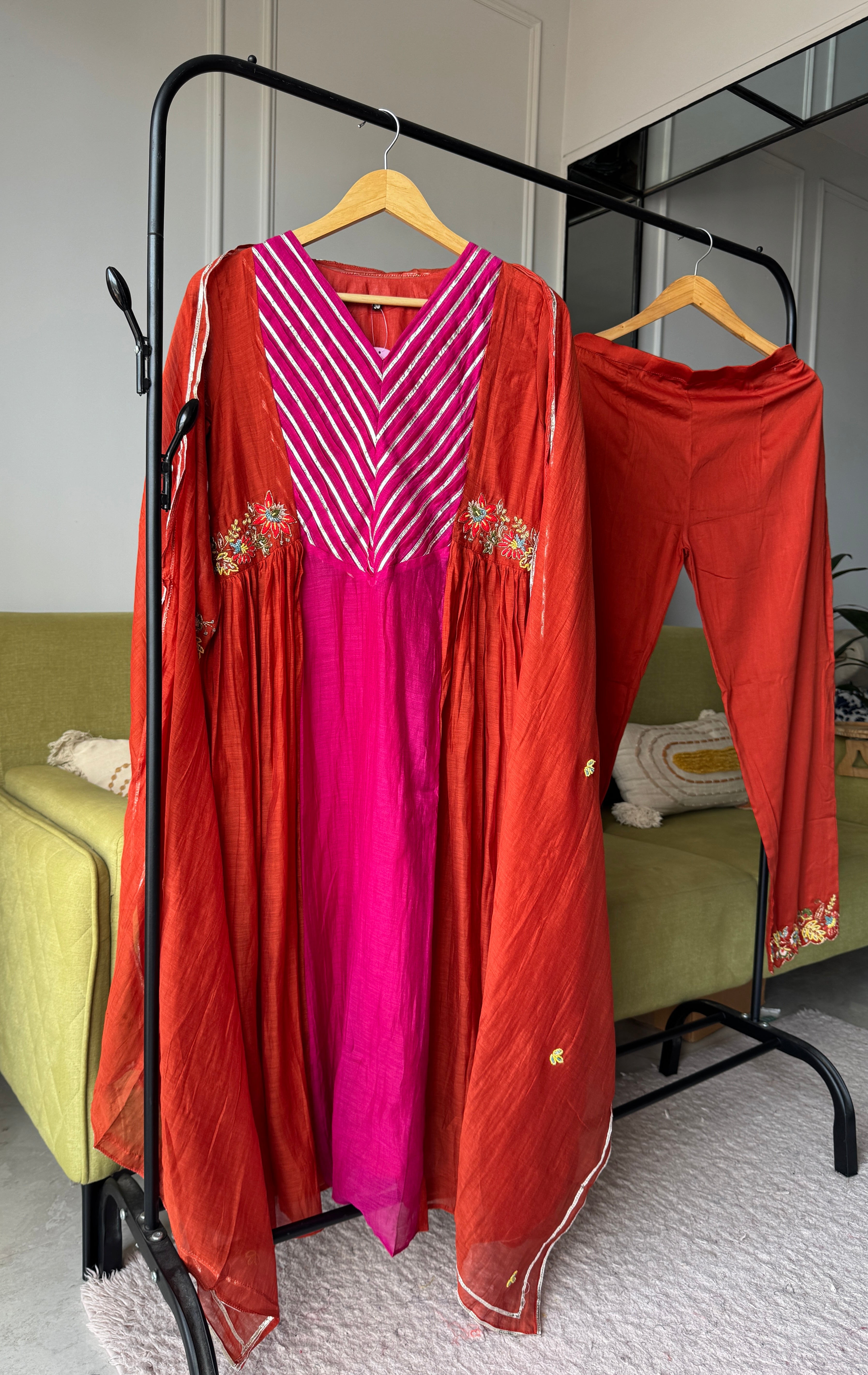 Shagun Gotapatti With Handwork Dress