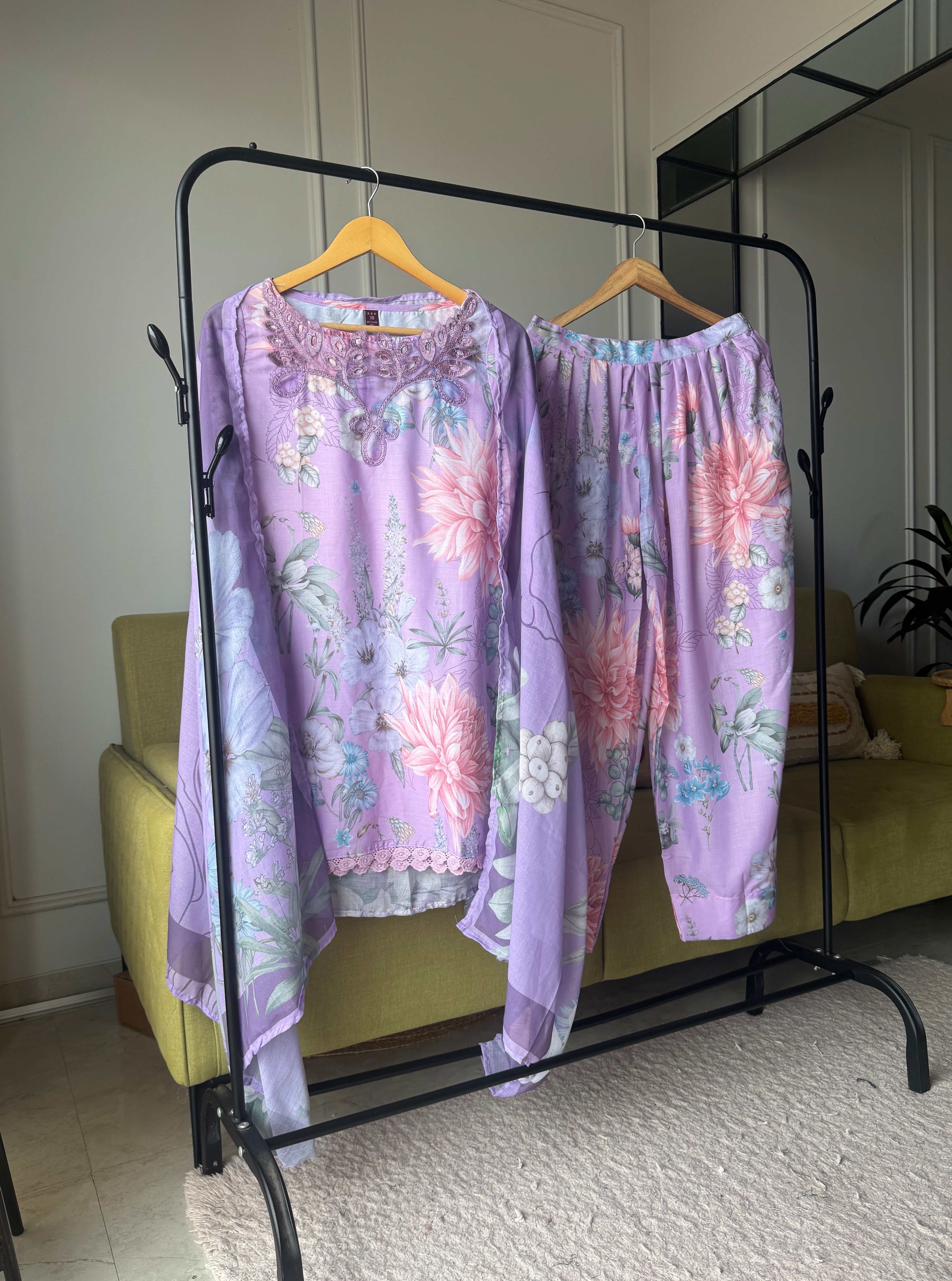 Trupti Print Cut Work Dress