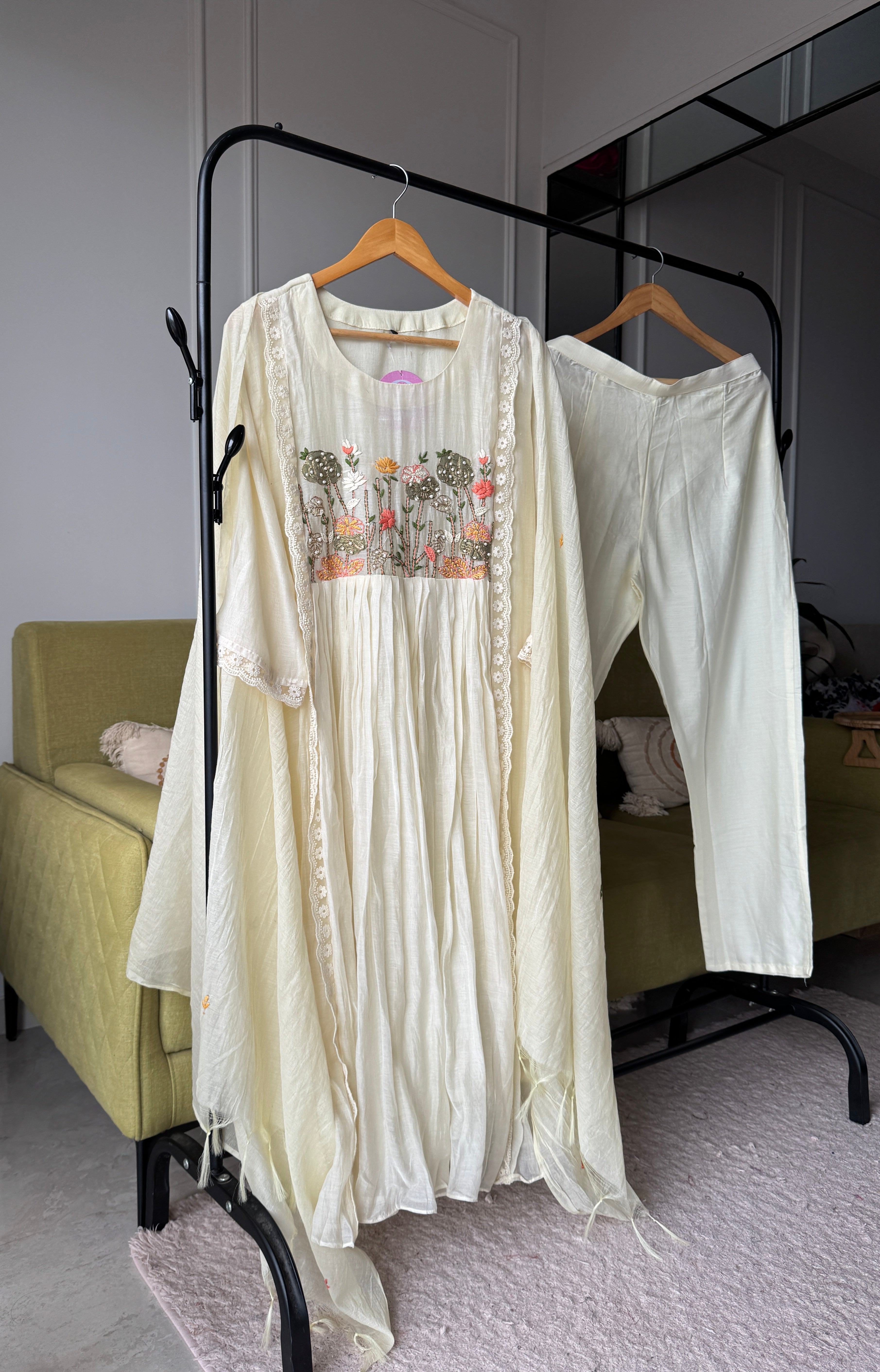 Gayatri Mul Chanderi Handwork Dress