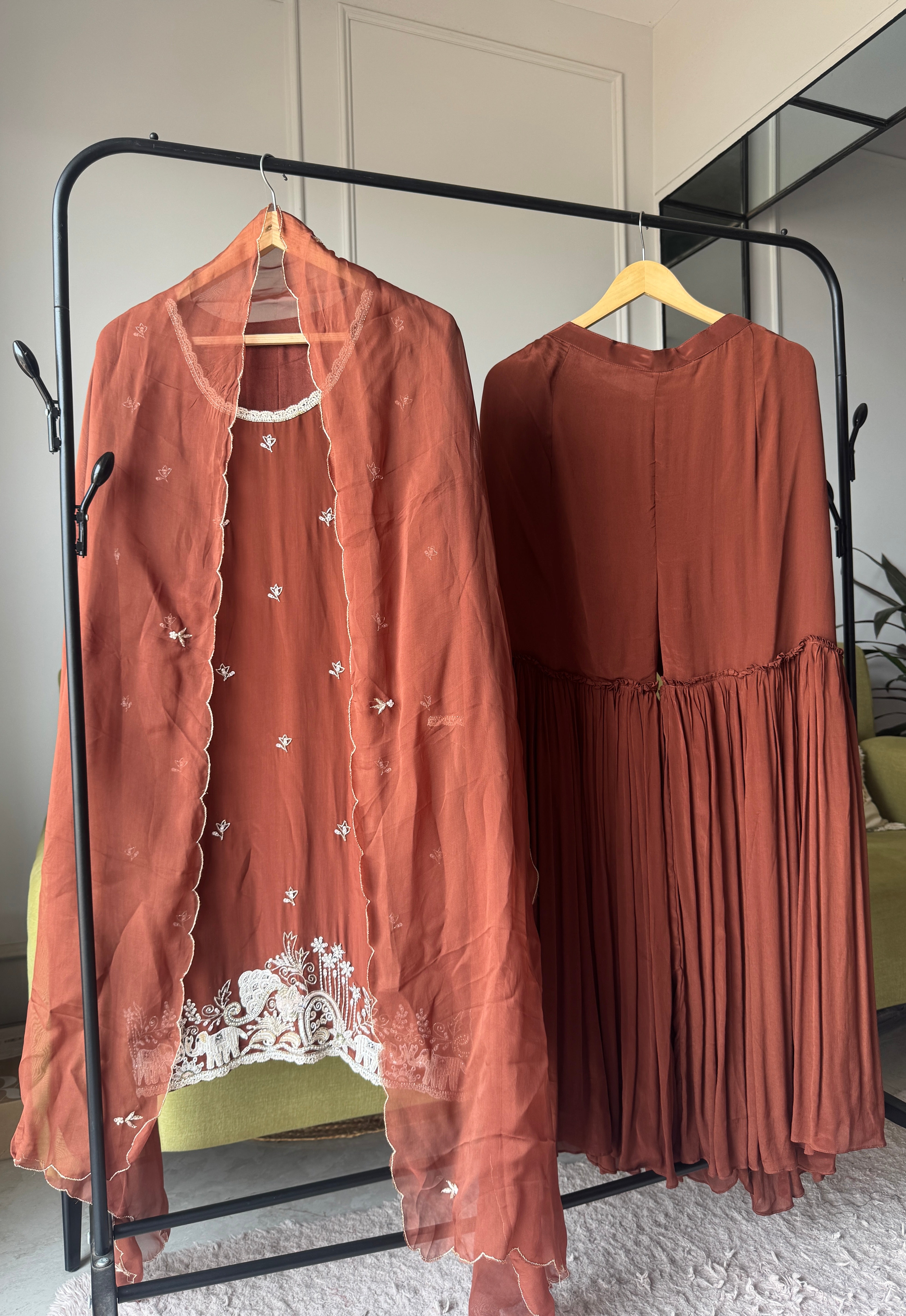 Minal Full Handwork Sharara Set