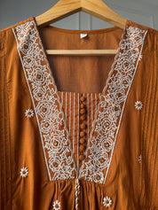 Prathana Embroided Kurti And Pants Set