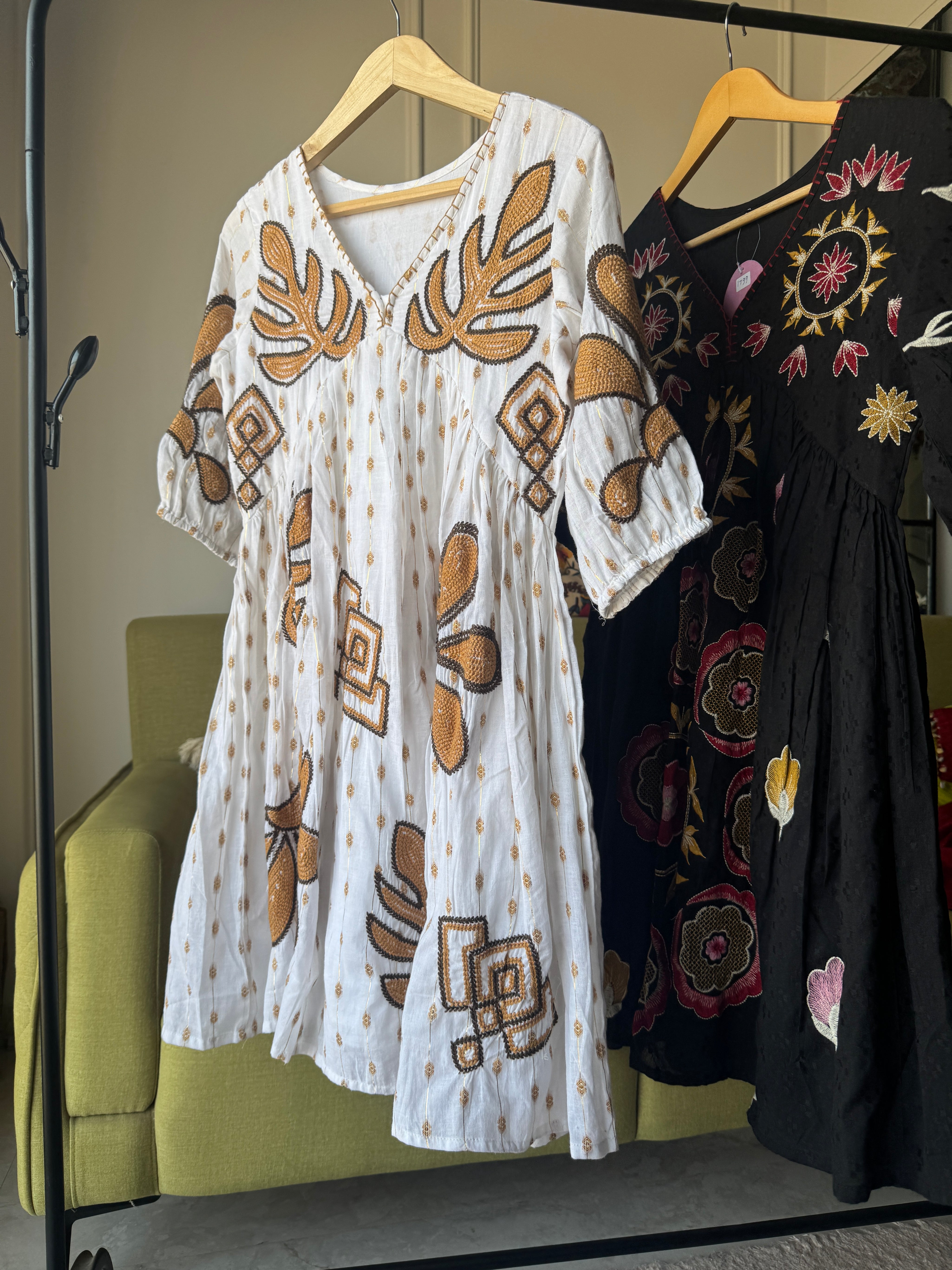 Shama Embroided Short Kurti