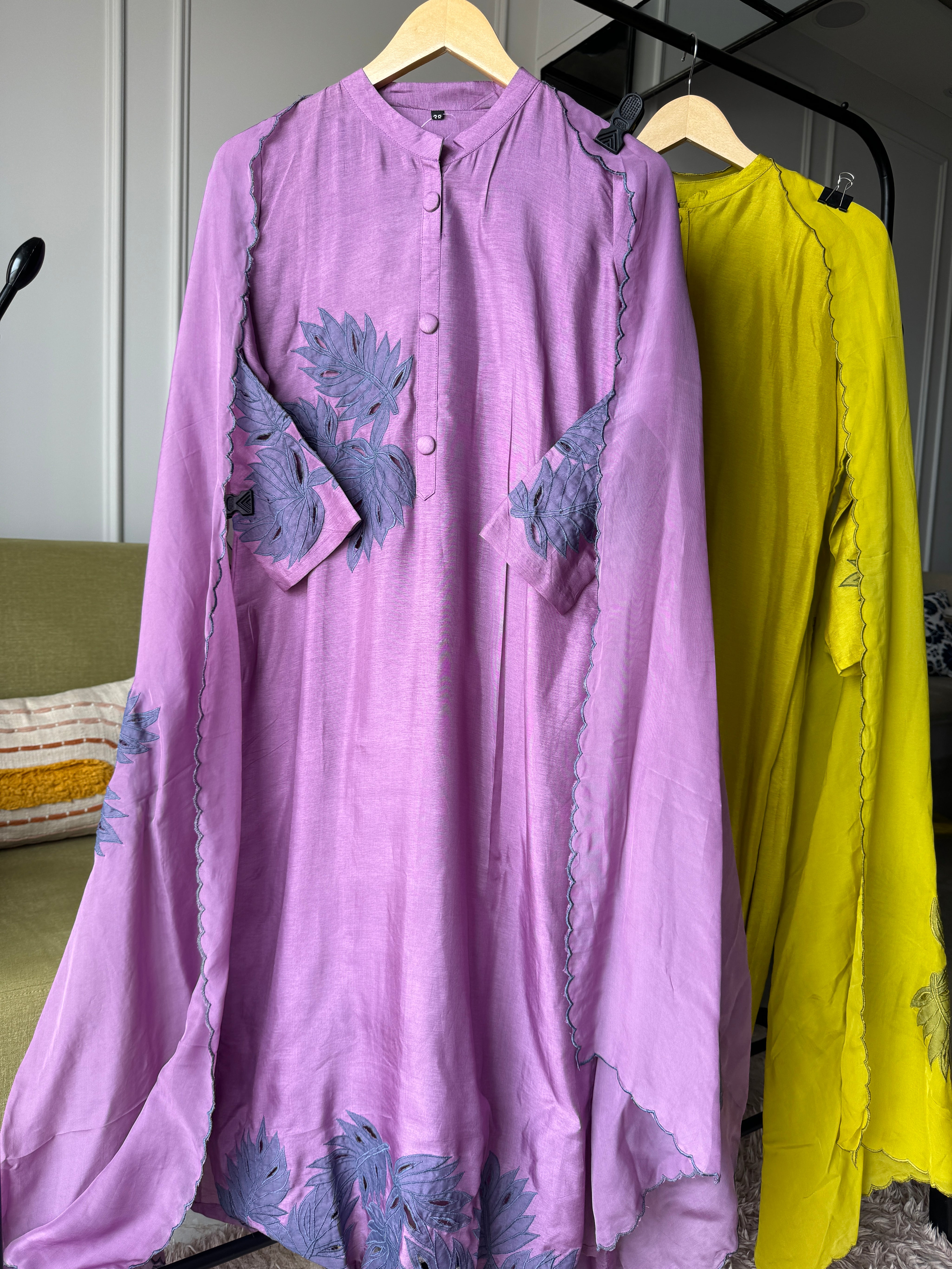 Floral Cutwork Suit Set (611)